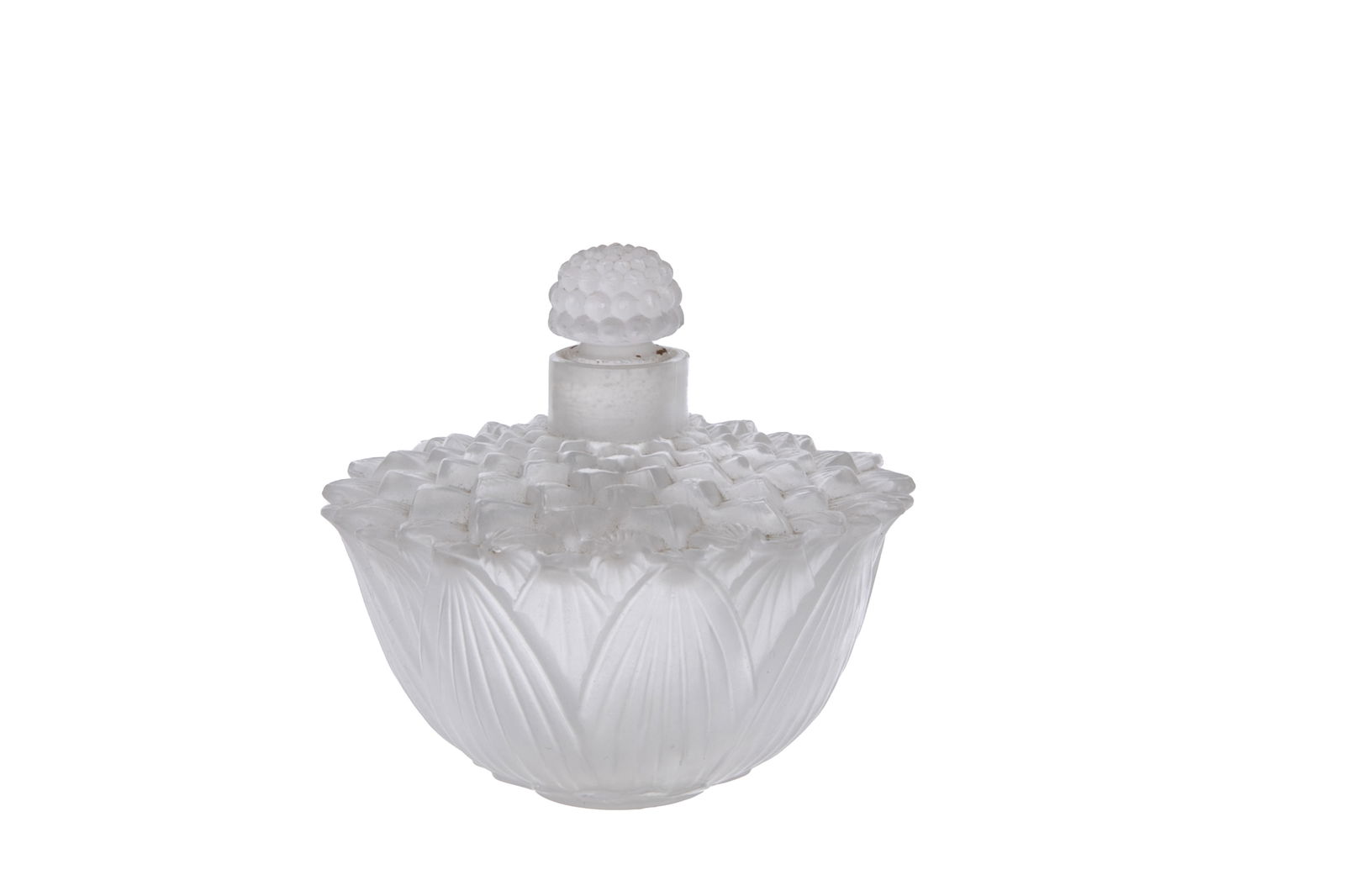 R. LALIQUE FRENCH GLASS SCENT BOTTLE (1 of 4)