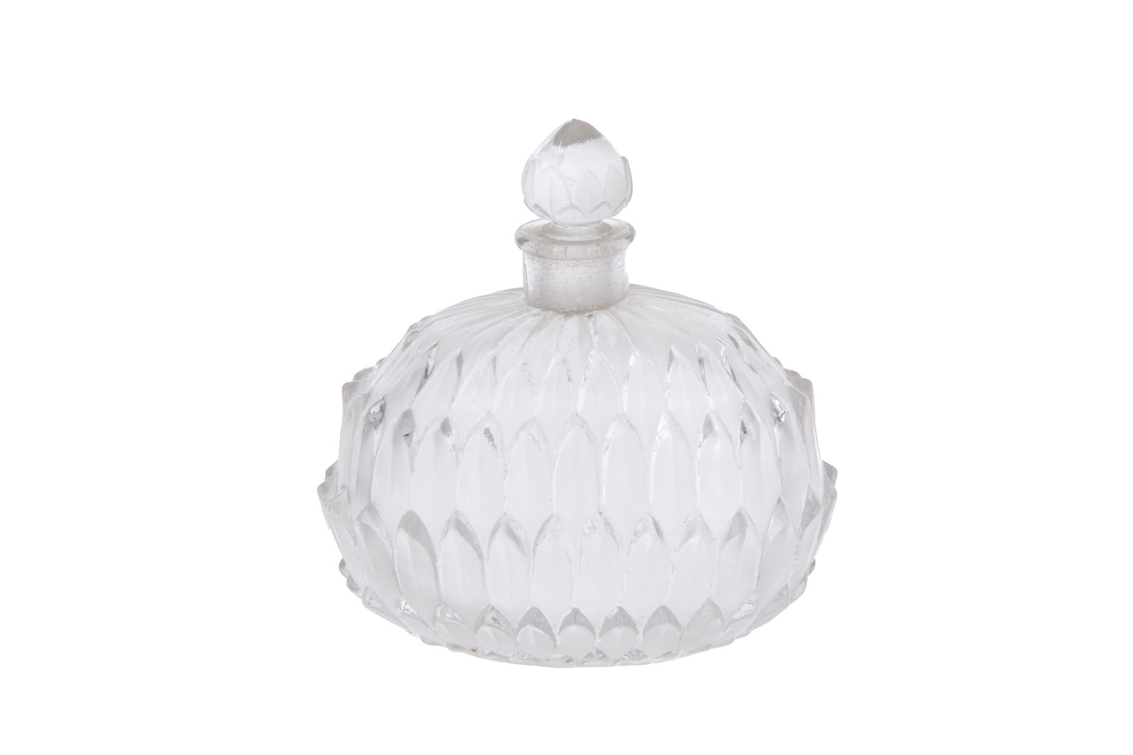 R. LALIQUE FRENCH GLASS SCENT BOTTLE (1 of 4)