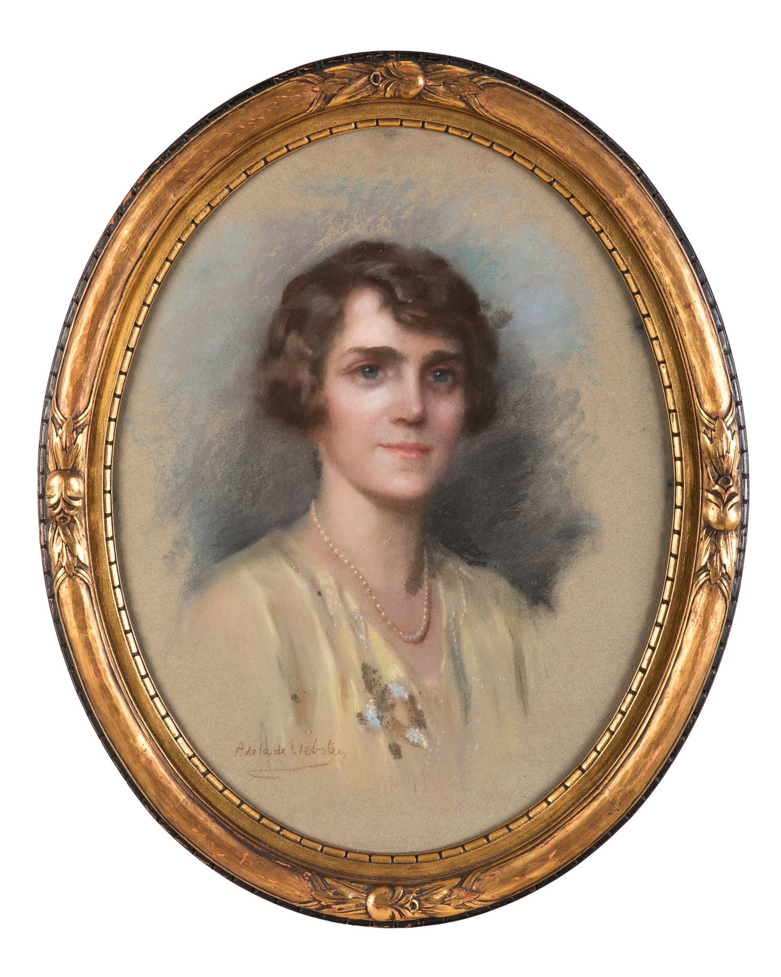 ADELAIDE WEBSTER (Scottish / Canadian, 1877-1974): Portrait of a ladyPastelSigned bottom leftH. 23 1/2"W. 18"