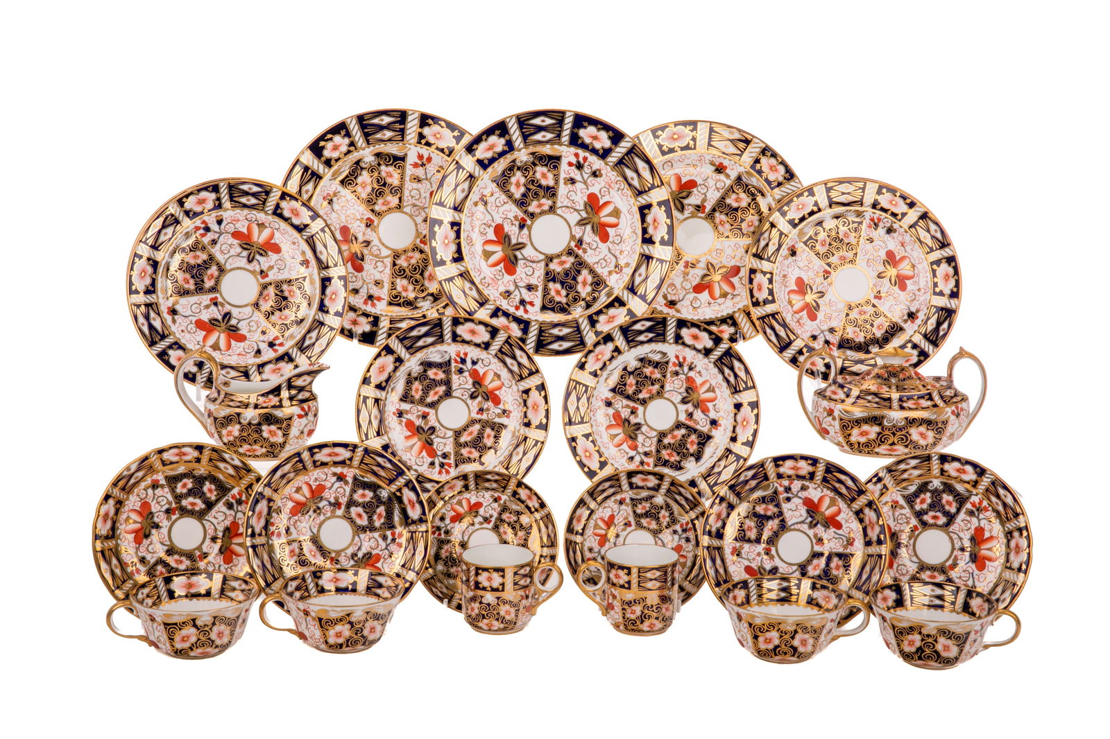 64 PCS ROYAL CROWN DERBY 2451 DINNERWARE (1 of 2)