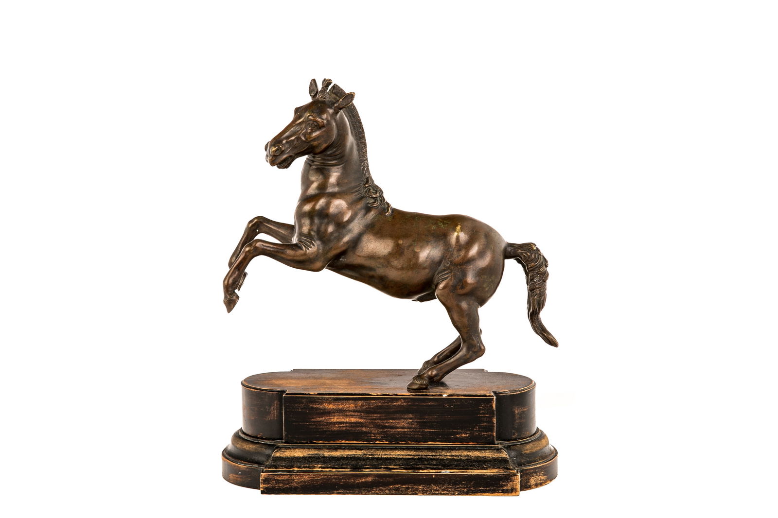 BRONZE SCULPTURE OF REARING HORSE (1 of 9)