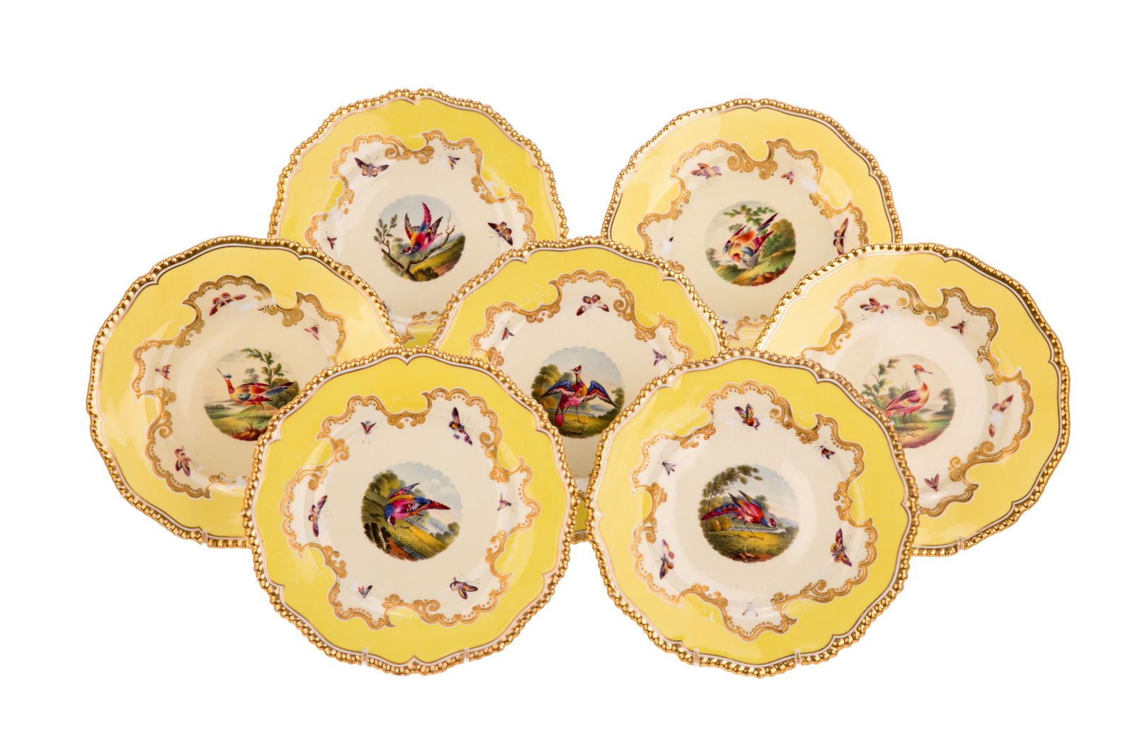 SEVEN FLIGHT, BARR & BARR PORCELAIN PLATES (1 of 5)