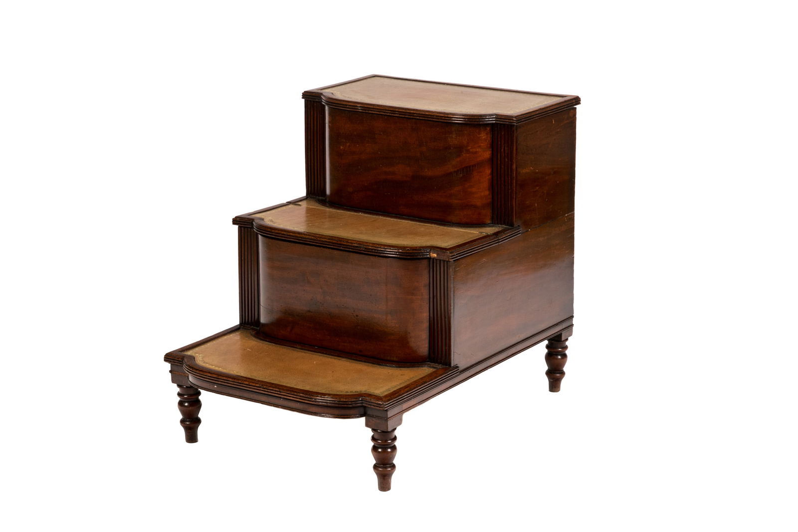 GEORGE III MAHOGANY LIBRARY STEPS (1 of 1)