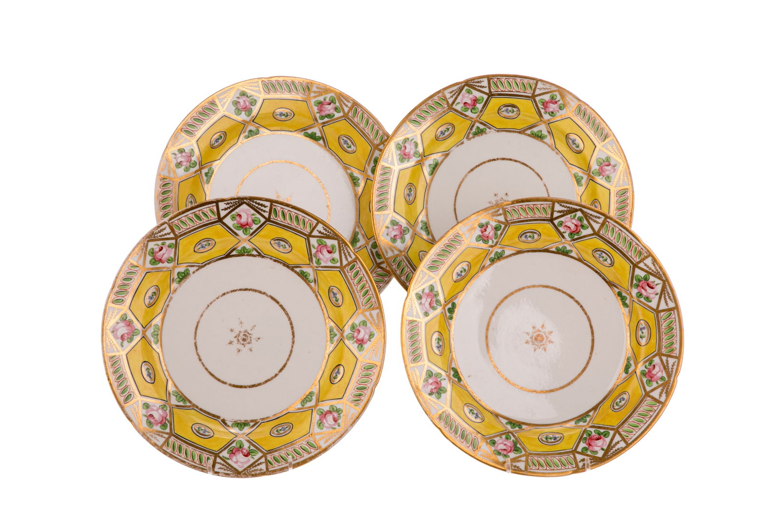 FOUR COALPORT CHURCH GRESLEY PORCELAIN PLATES (1 of 3)