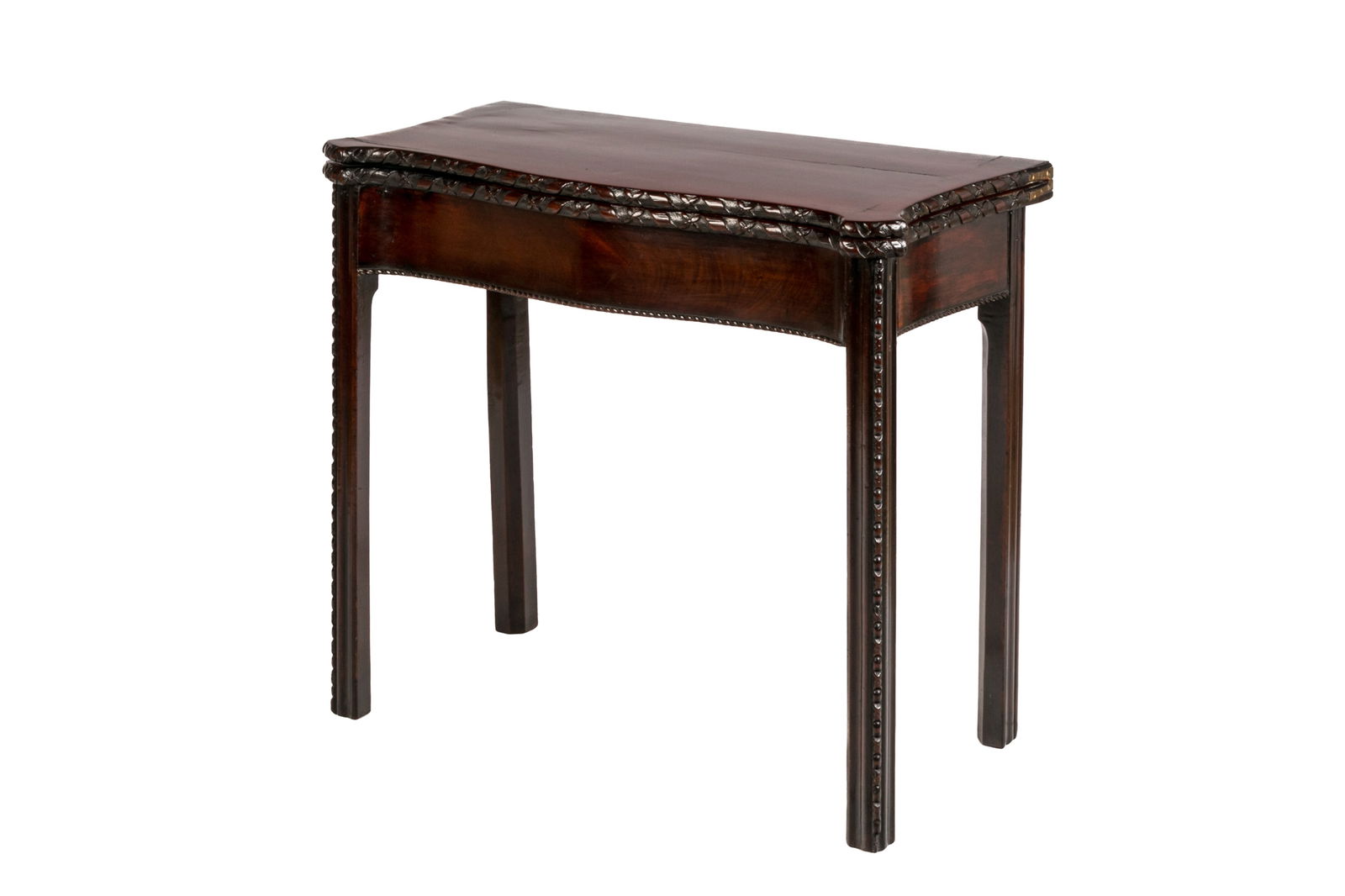 GEORGE III MAHOGANY GAMES TABLE (1 of 2)