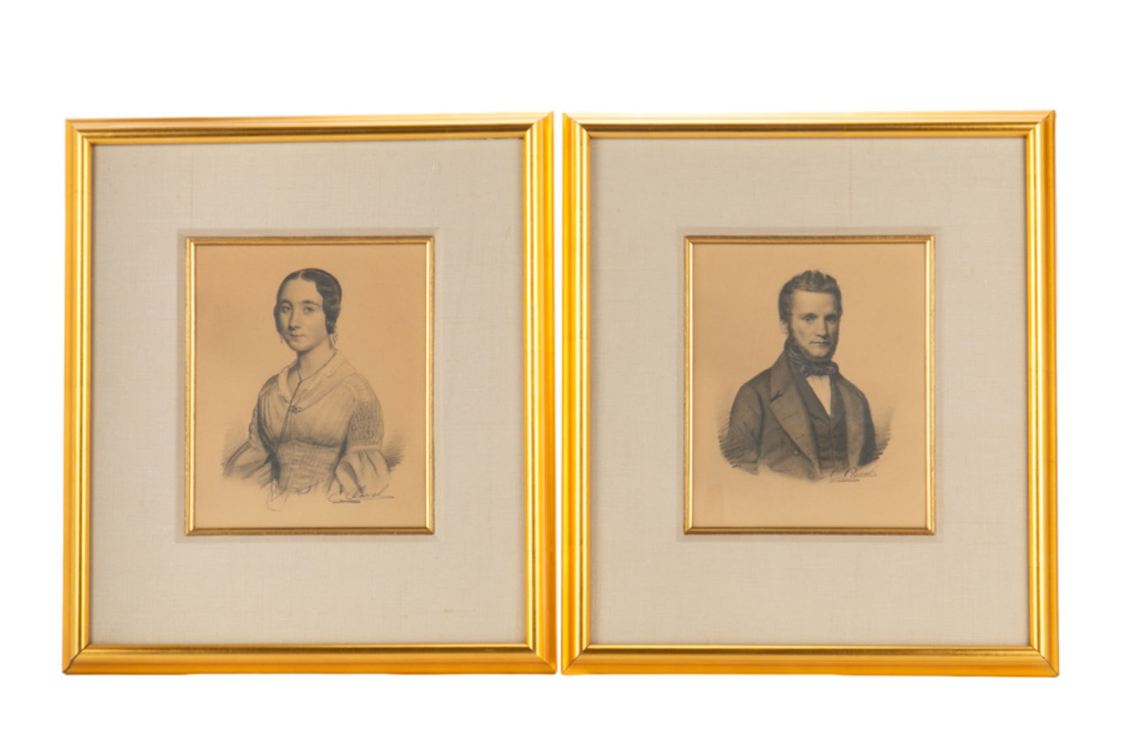 THEODORE CLAVEL (French, 19th C) (1 of 8)