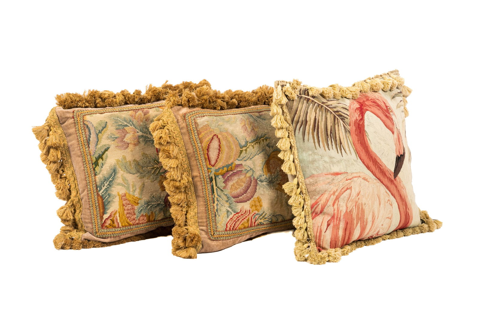 THREE TAPESTRY DOWN FILLED PILLOWS (1 of 2)