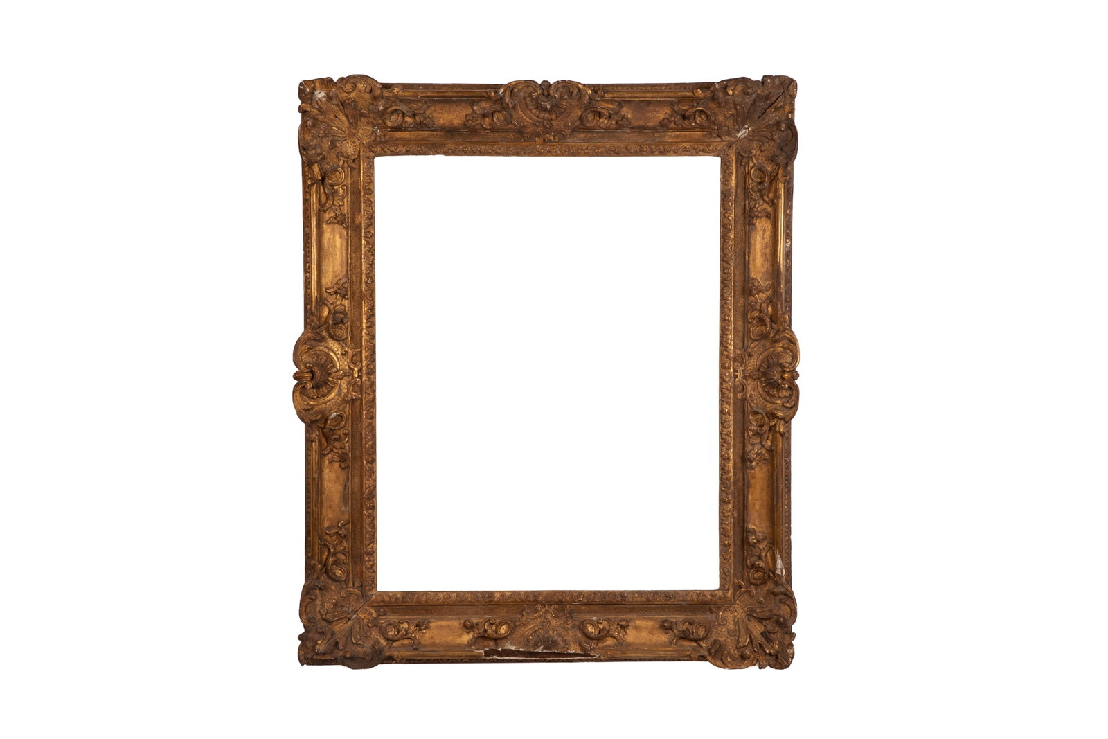 LOUIS XV FRAME. FRENCH, 1723-1774: Overall 41 3/4" x 35 1/4" Sight 31 1/4" x 24 1/2" Rebate 32 1/2" x 26" Size small Provenance: European Art branch of the Art Gallery of Ontario; received as an anonymous gift in 1997.