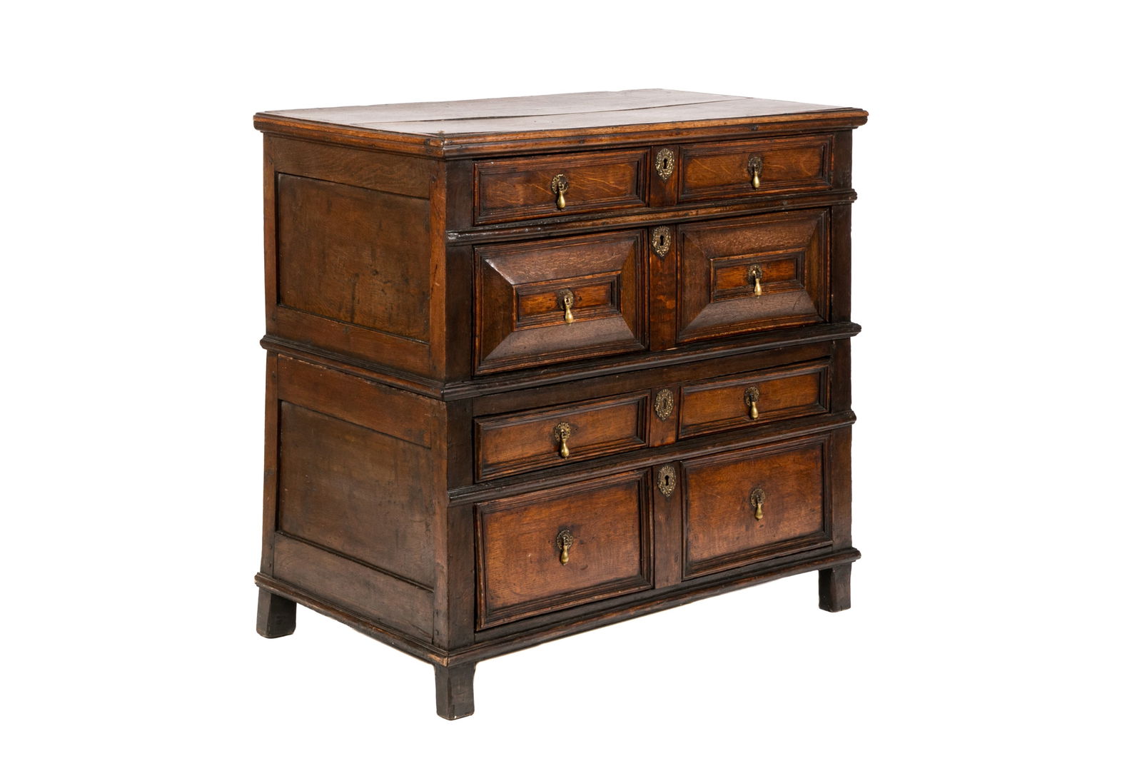 ENGLISH WILLIAM & MARY 17th C CHEST (1 of 7)