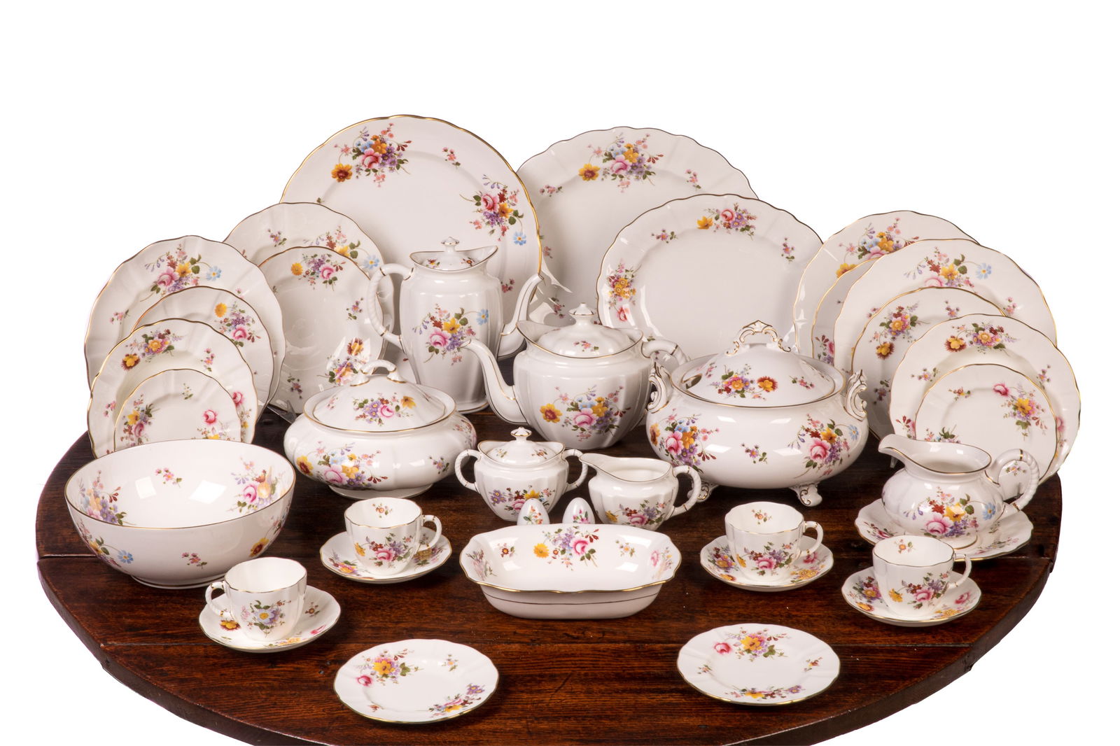 104 PCS ROYAL CROWN DERBY 'POESIES' DINNERWARE (1 of 2)