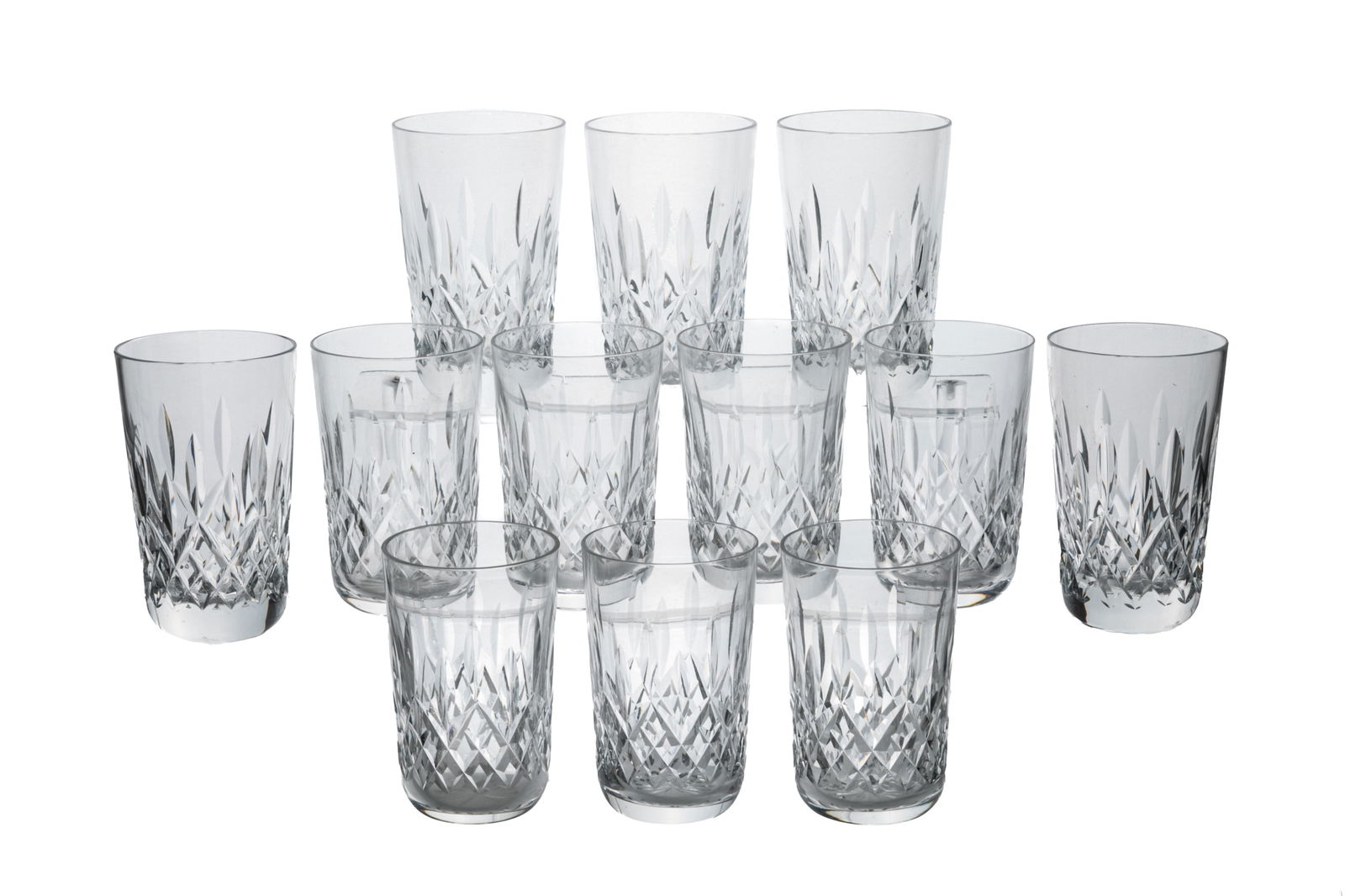 TWELVE ASSORTED WATERFORD TUMBLER/WATER GLASSES (1 of 2)