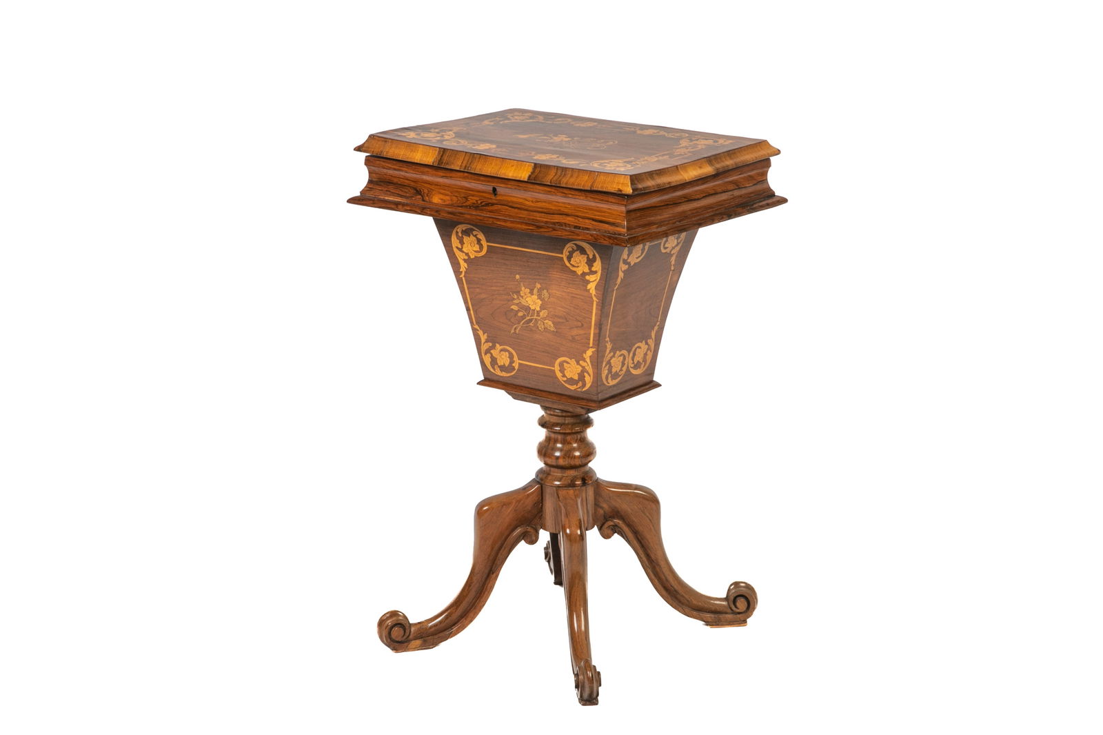 VICTORIAN ROSEWOOD SEWING TABLE (1 of 5)