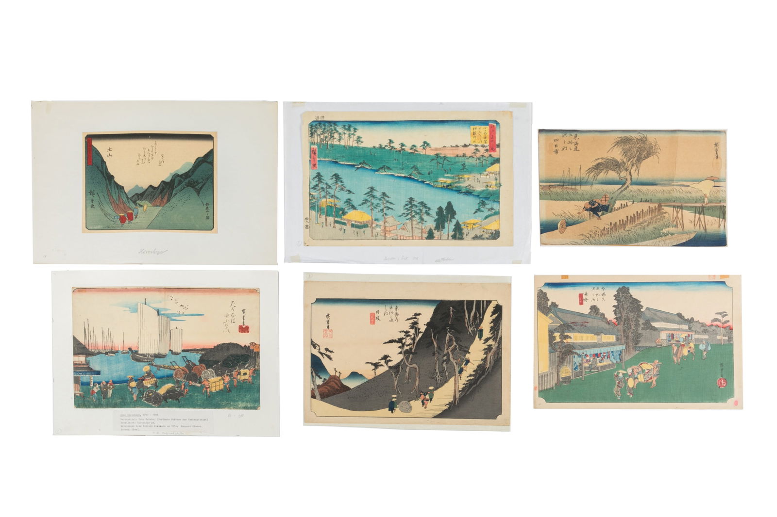 SIXJAPANESE WOODBLOCK PRINTS BY ANDO HIROPSHIGE II (1 of 1)