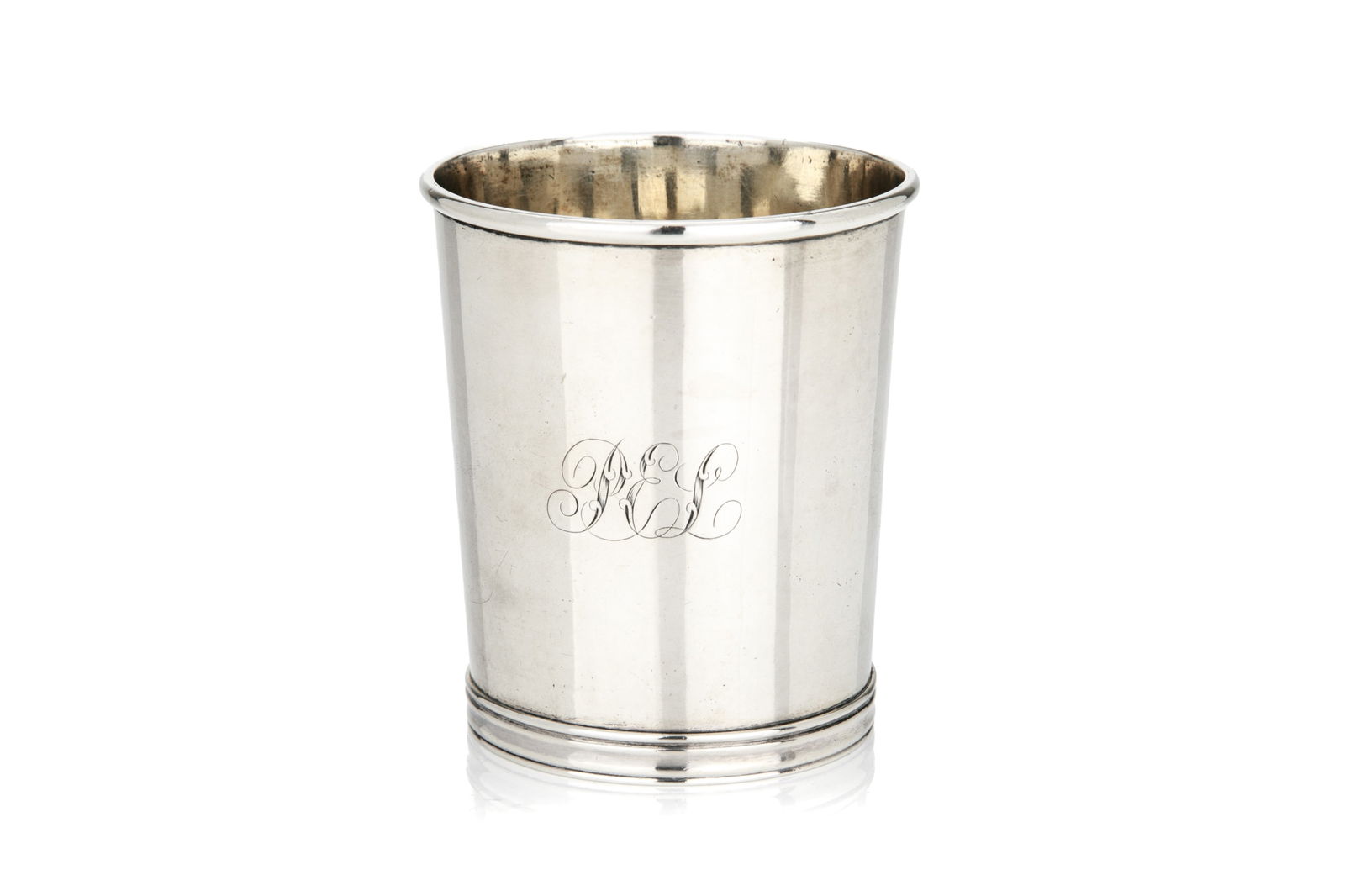 GEORGE SAVAGE & SONS EARLY 19th C SILVER BEAKER (1 of 2)
