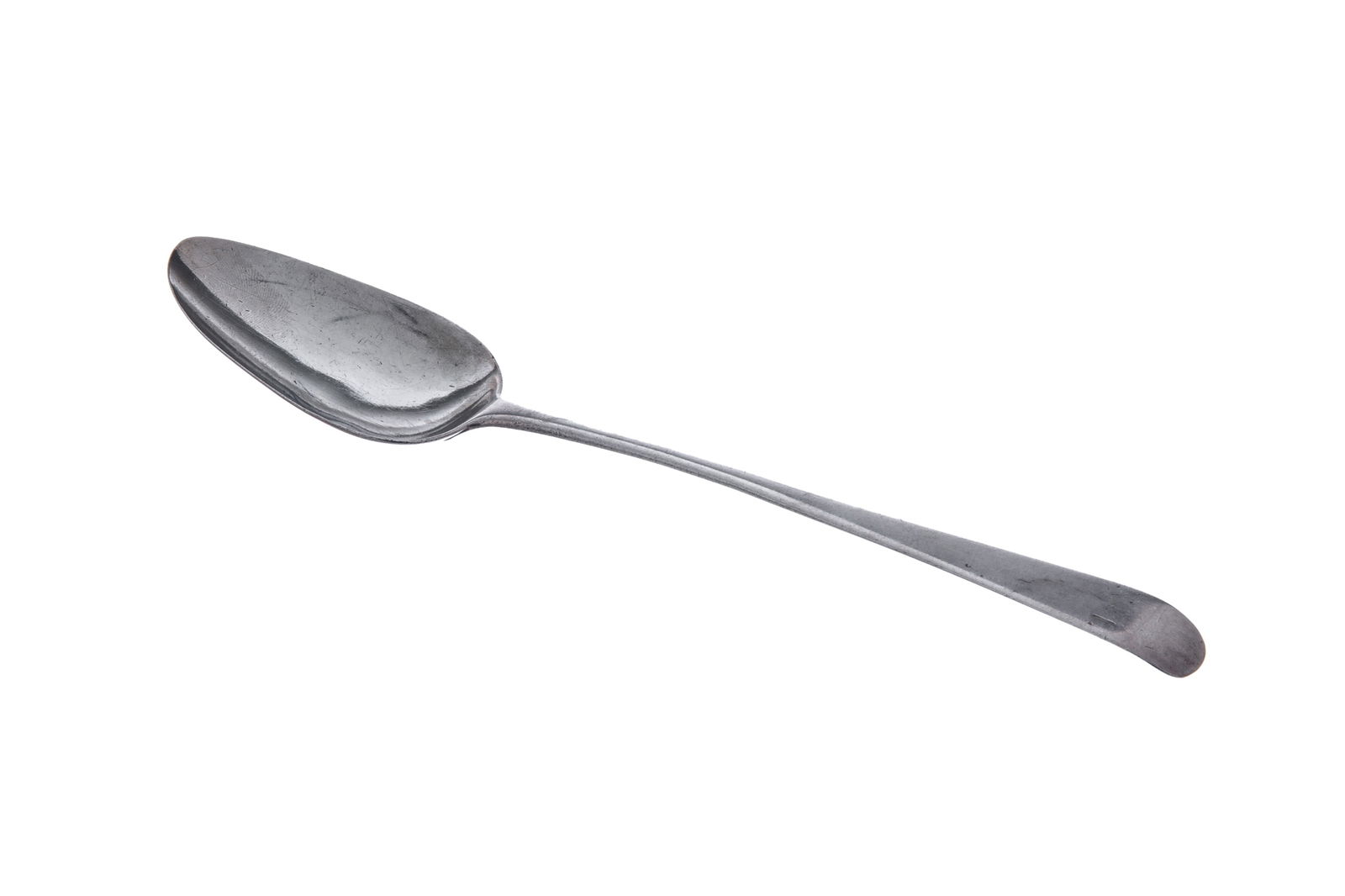 ROBERT CRUICKSHANK 18th C SILVER TABLE SPOON (1 of 2)