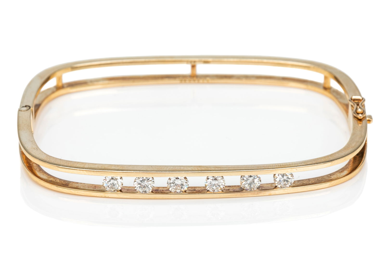 SECRETT 14K GOLD AND DIAMOND BRACELET, 18.2g (1 of 1)
