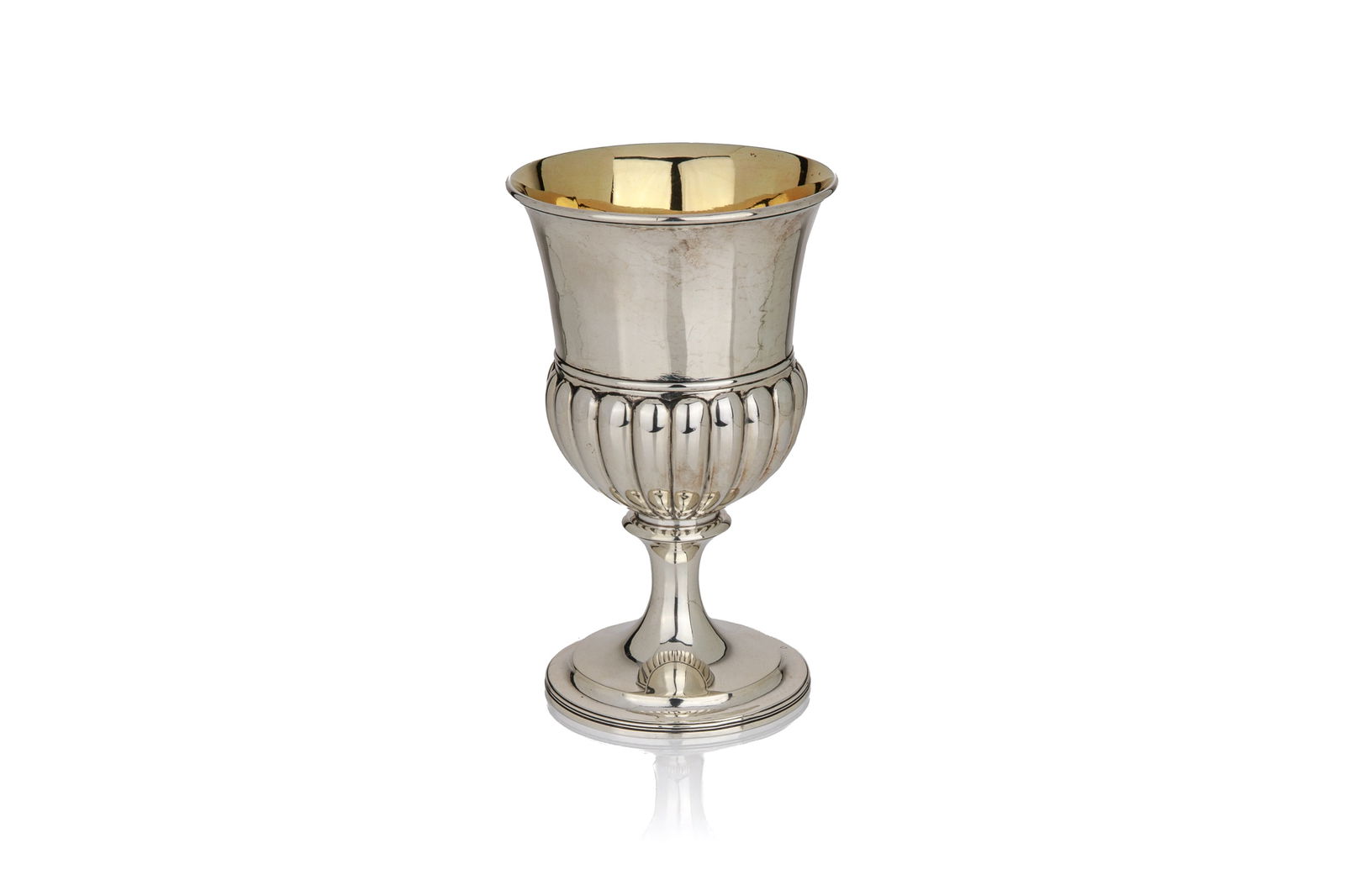 GEORGE III SCOTTISH SILVER GOBLET, 283g (1 of 4)