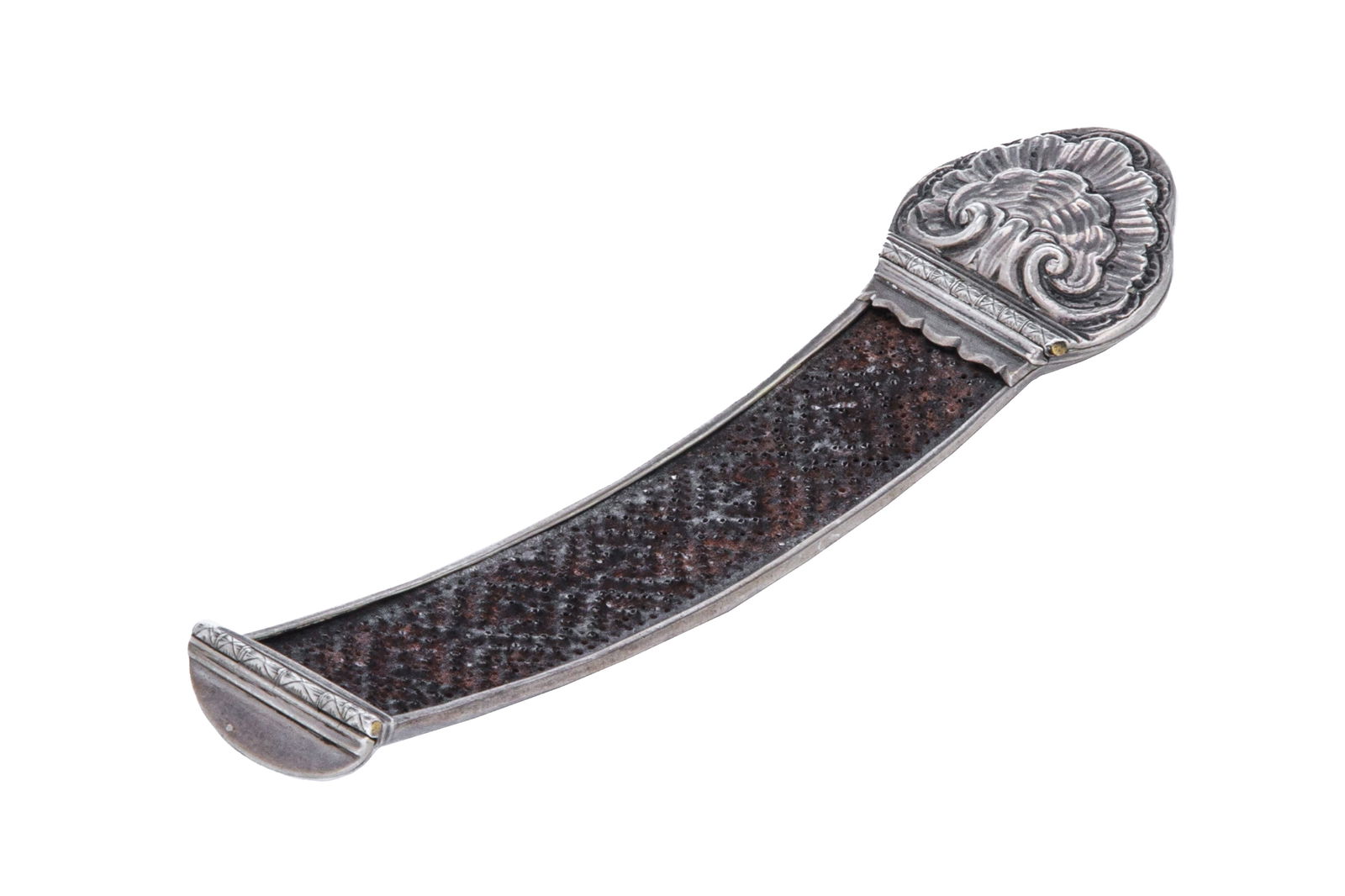 18th C CONTINENTAL SILVER TOBACCO RASP, 48g (1 of 6)