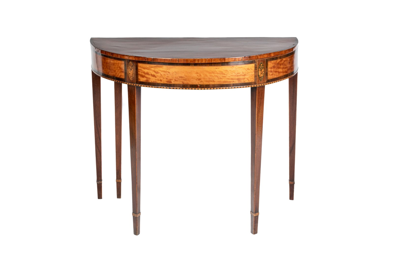 GEORGE III MAHOGANY D-END GAMES TABLE (1 of 5)