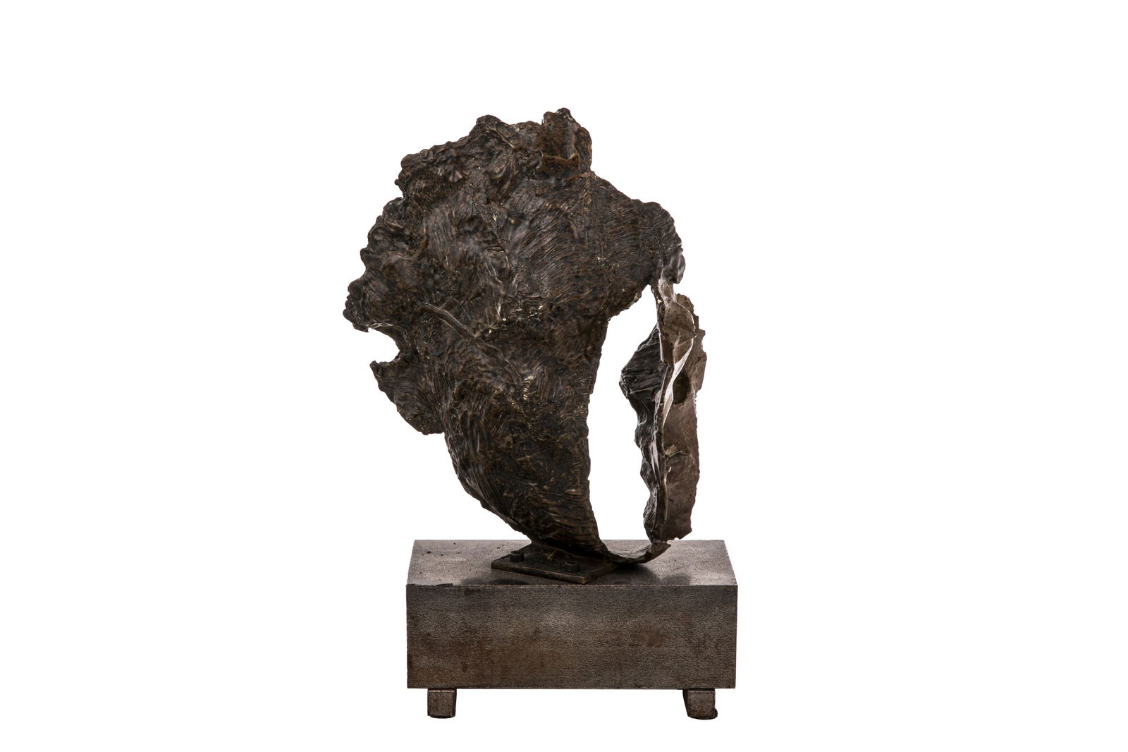 EVAN PENNY (South African, b. 1953): Study No. 4 for Mask, 1989 Bronze sculpture Edition # 2 / 6 Signed and dated verso H. 9" W. 7" D. 4" Provenance: Heffel Fine Art Auction House, Thursday, September 29, 2016
