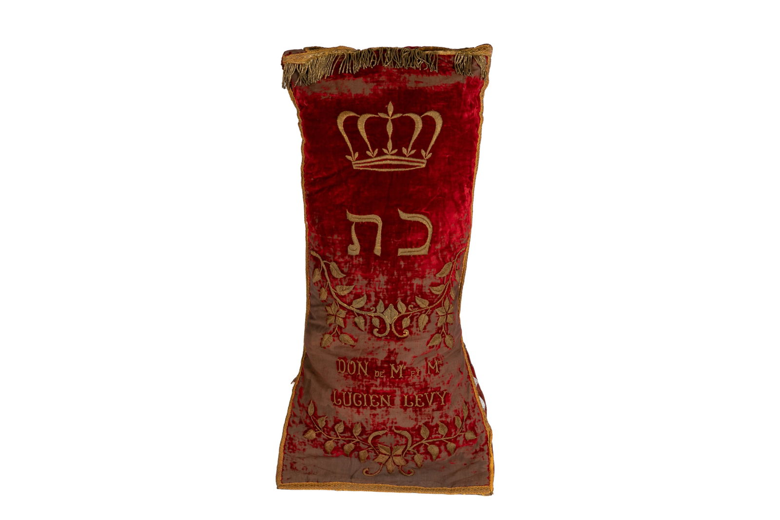 ANTIQUE EUROPEAN TORAH COVER (1 of 2)