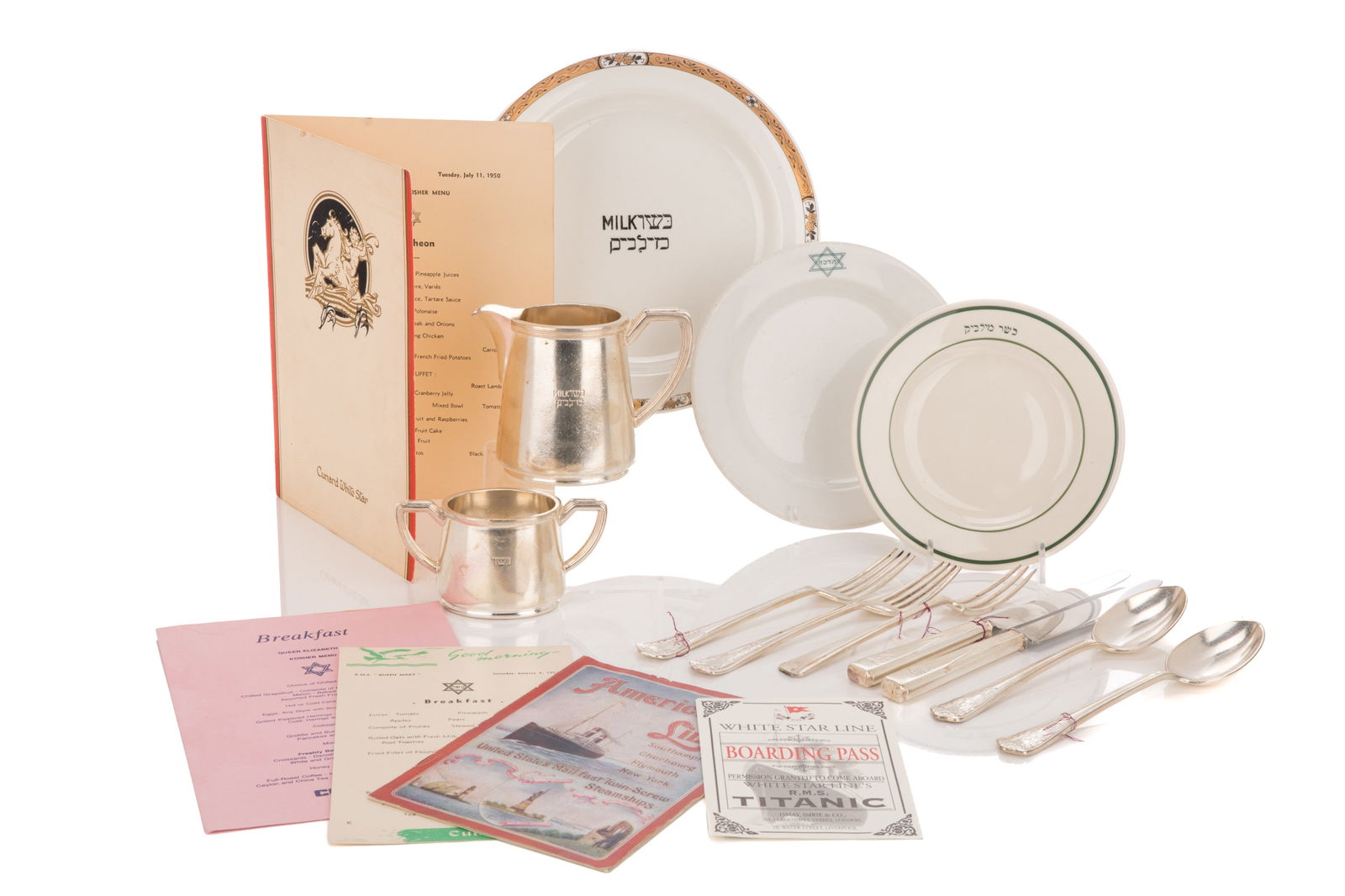 A GROUP OF VINTAGE KOSHER CRUISLINE PIECES (1 of 7)