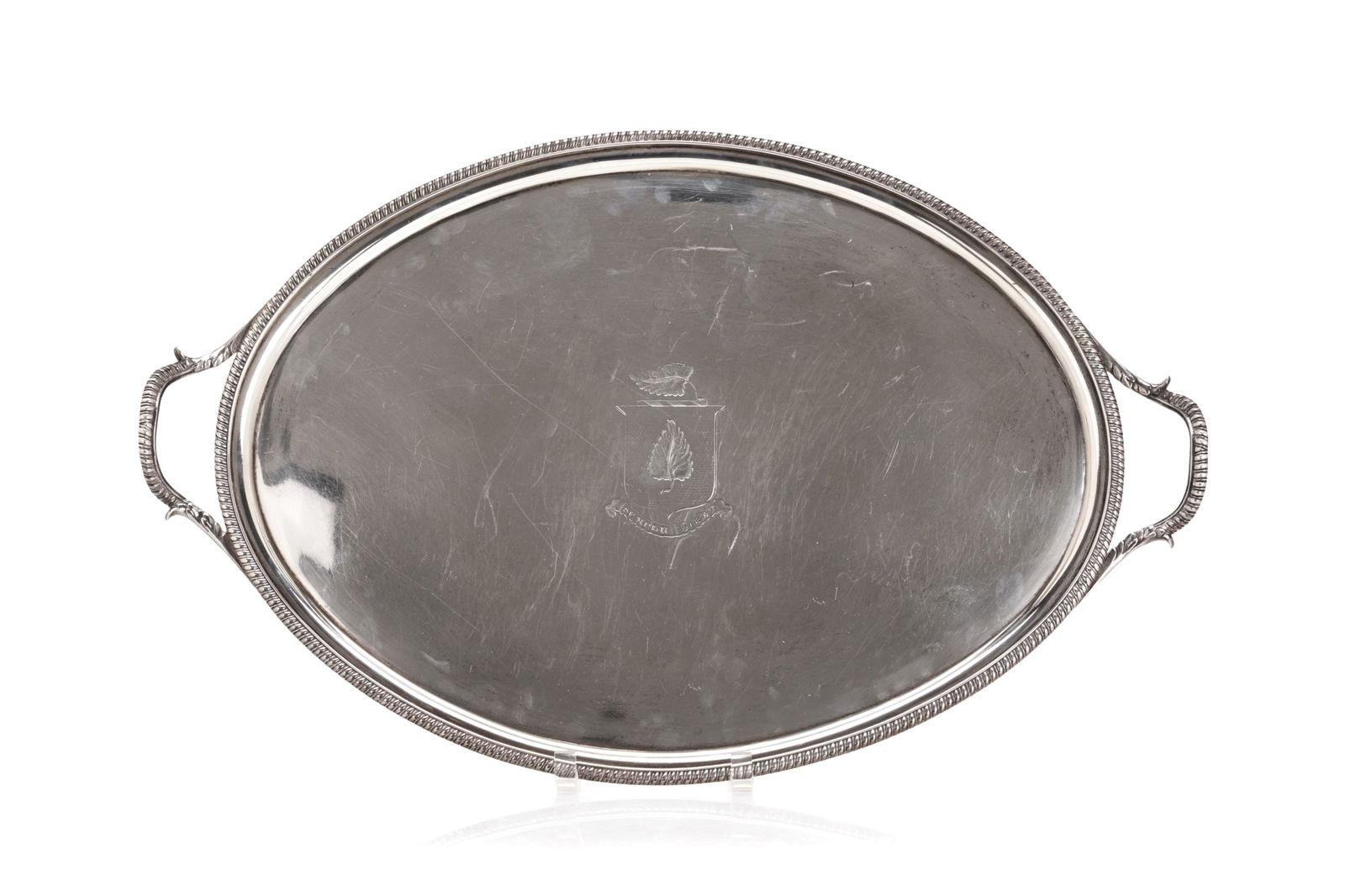 GEORGIAN SILVER TEA TRAY, 2610g (1 of 3)