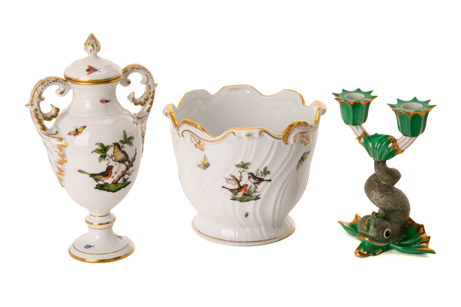 THREE PC OF HEREND PORCELAIN (1 of 3)