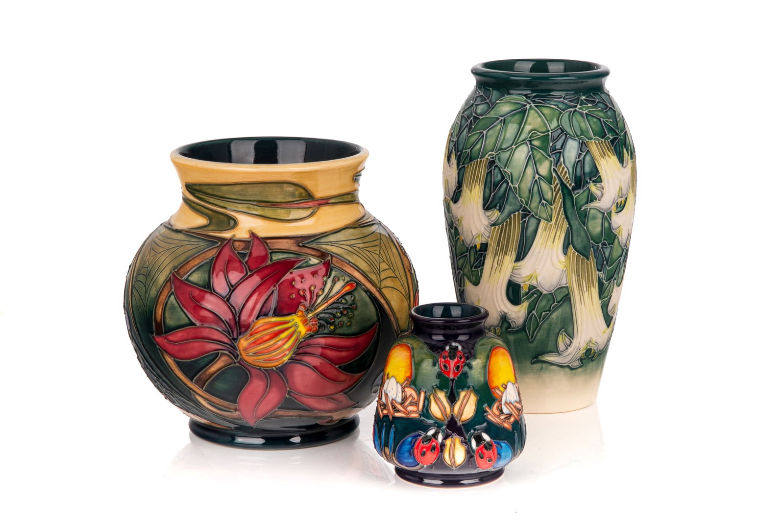 GROUP OF MOORCROFT PORCELAIN VASES (1 of 3)