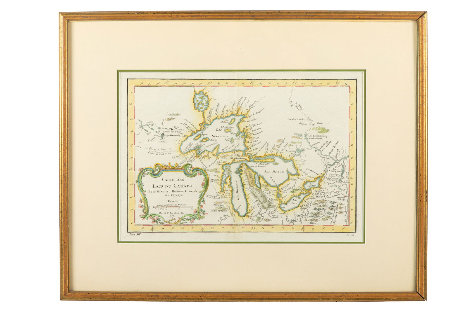 BELLIN. CARTE DES LACS DU CANADA (1744) (1 of 4)