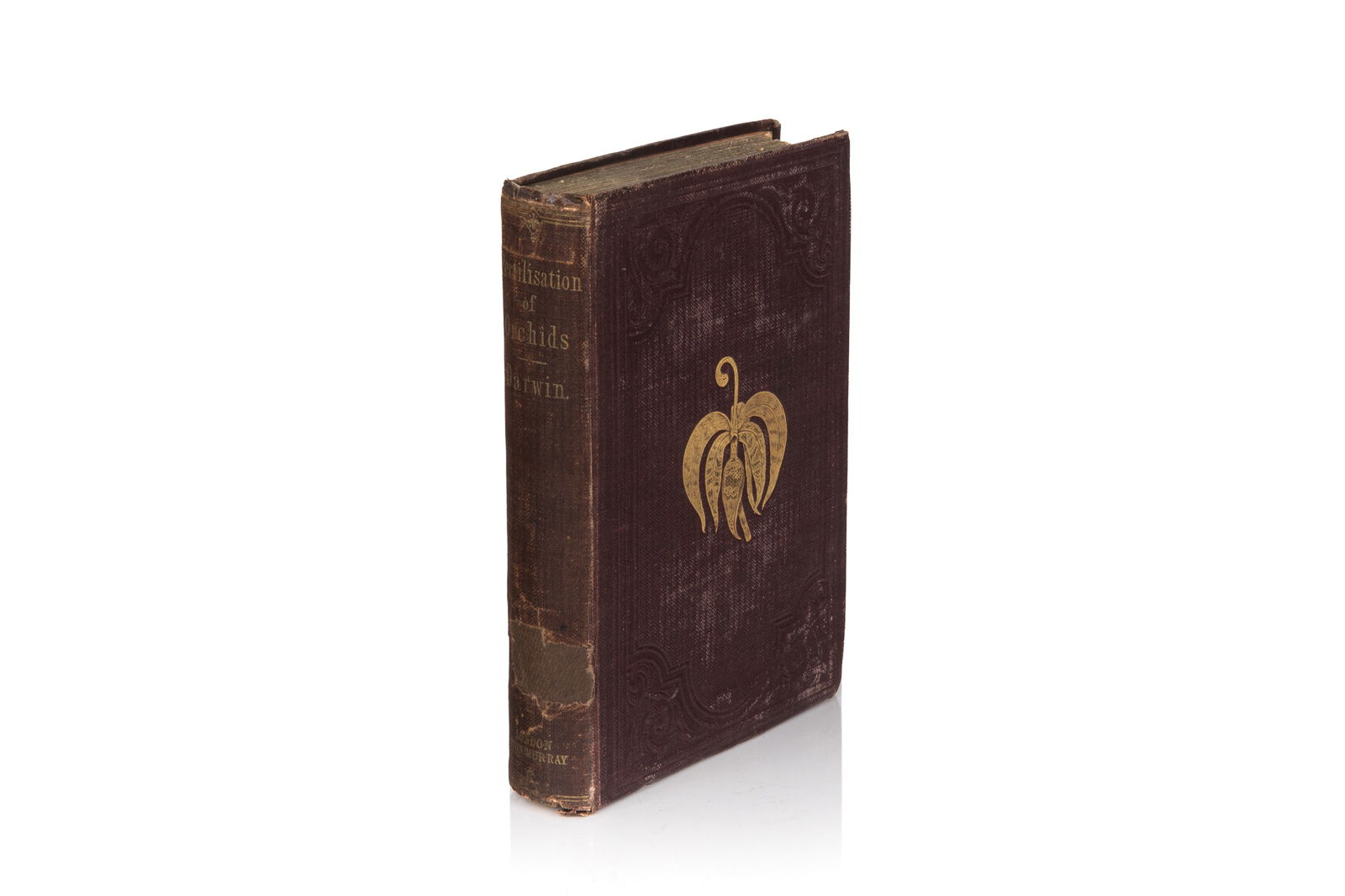 DARWIN. ON THE VARIOUS CONTRIVANCES, 1ST ED (1862): Charles Darwin. ON THE VARIOUS CONTRIVANCES BY WHICH BRITISH AND FOREIGN ORCHIDS ARE FERTILISED BY INSECTS AND ON THE GOOD EFFECTS OF INTERCROSSING (London: John Murray, 1862). Octavo. First edition.