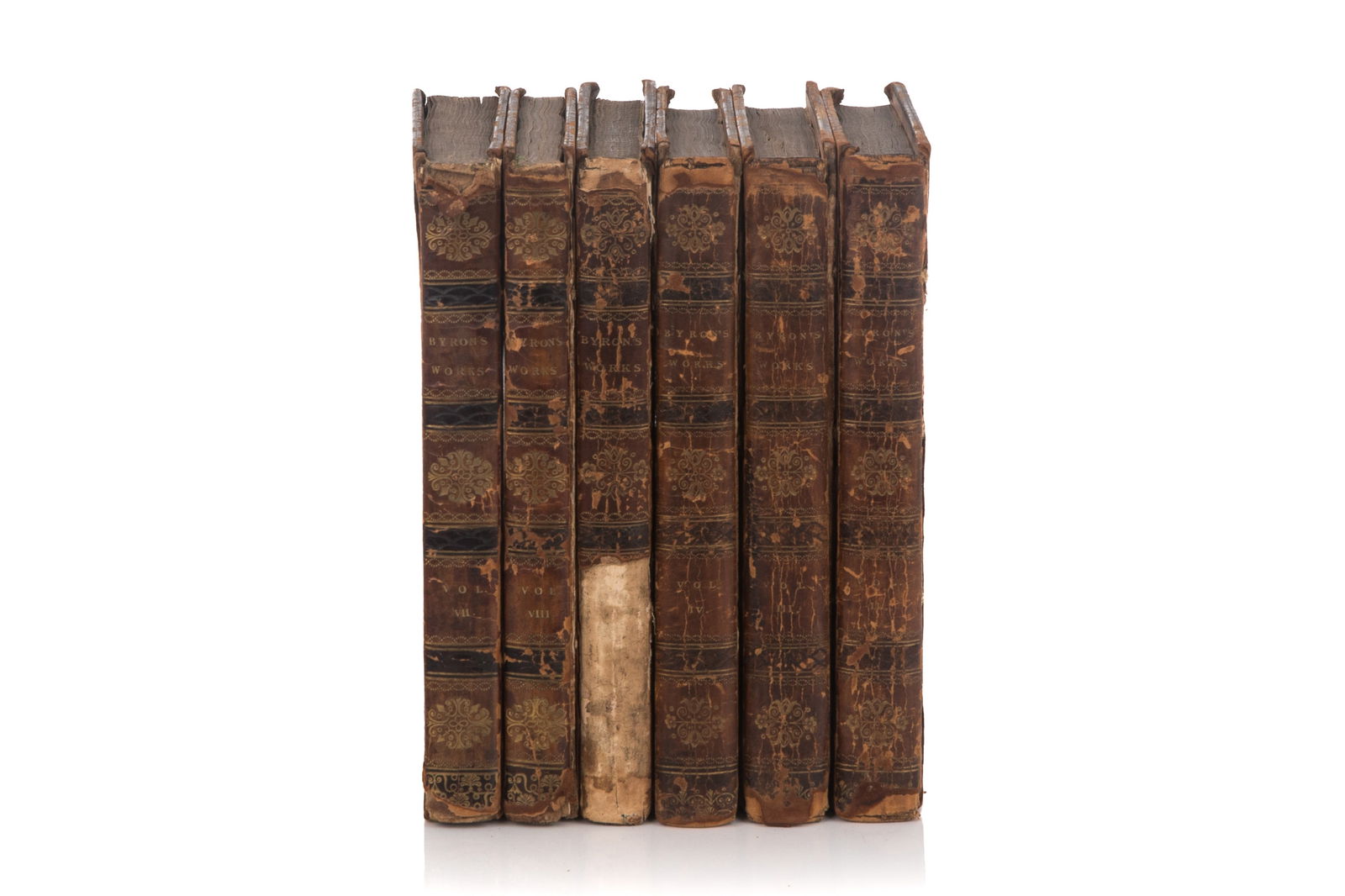 THE WORKS OF LORD BYRON (6 VOLS): Five volumes of "The Works of the Right Honourable Lord Byron", printed in London by John Murray (1816-1820, together with one volume of "The Works of the Right Honourable Lord Byron", printed in Lond