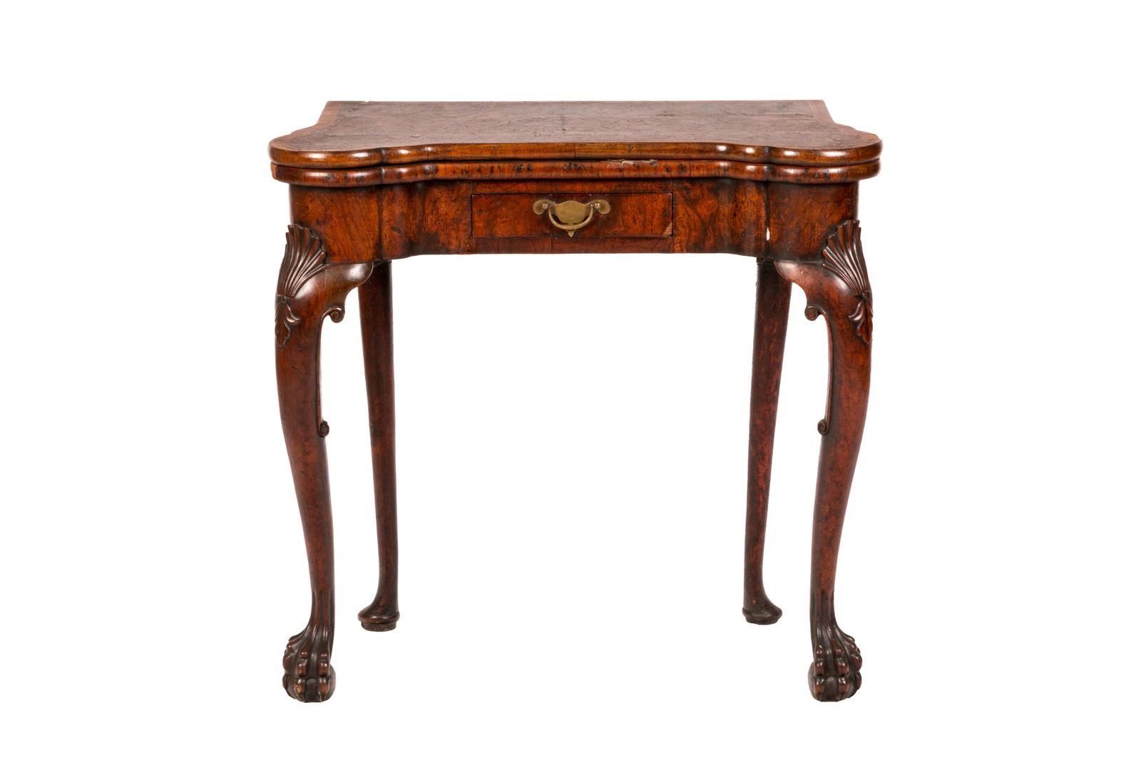 GEORGE II ENGLISH WALNUT CARD TABLE (1 of 5)