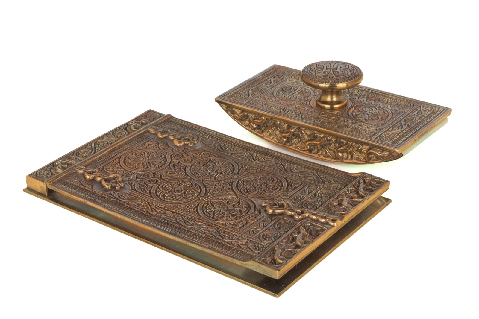 TIFFANY STUDIOS INK BLOTTER AND NOTEPAD (1 of 7)