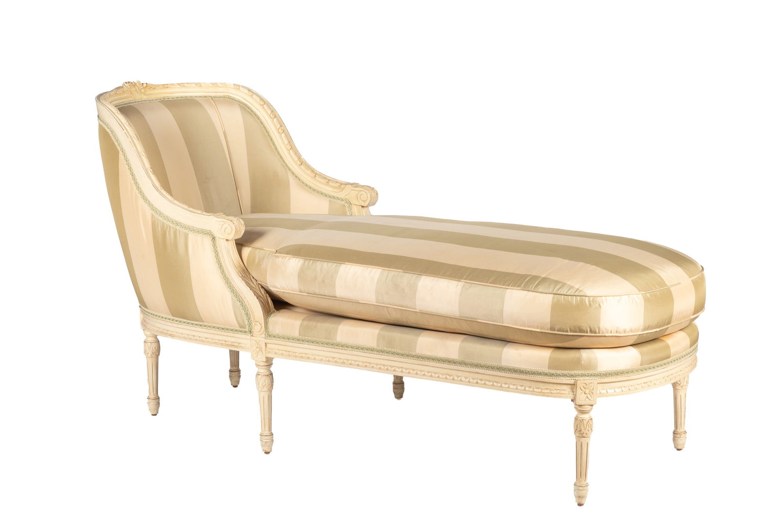 STRIPED UPHOLSTERED CHAISE (1 of 3)