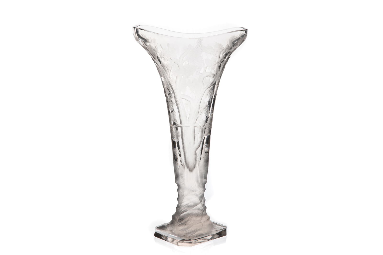 LARGE MOSER GLASS VASE (1 of 4)