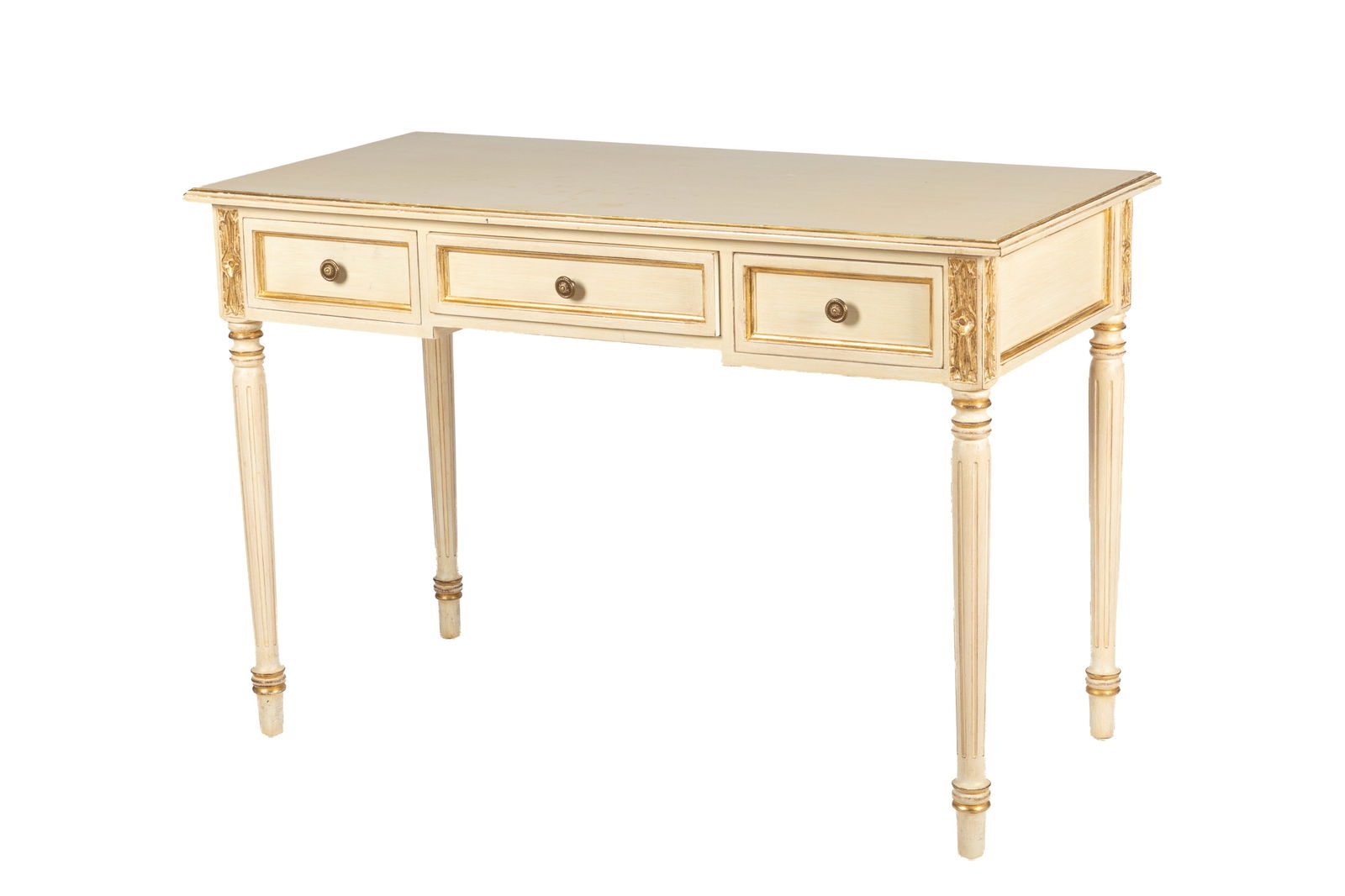 WHITE PAINTED DESK AND CHAIR (1 of 5)