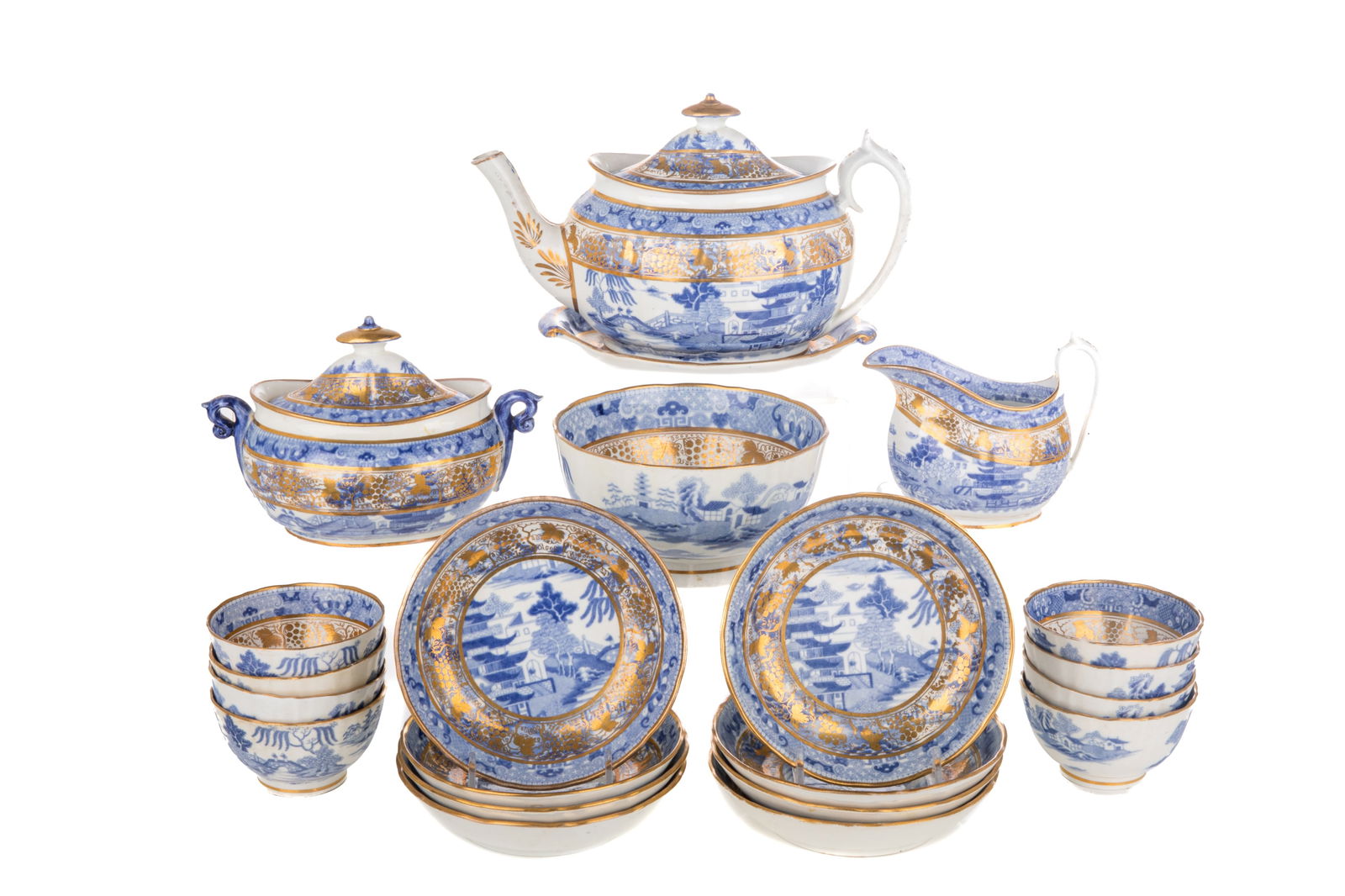 MILES MASON 'BROSELEY' TEA SERVICE (1 of 2)