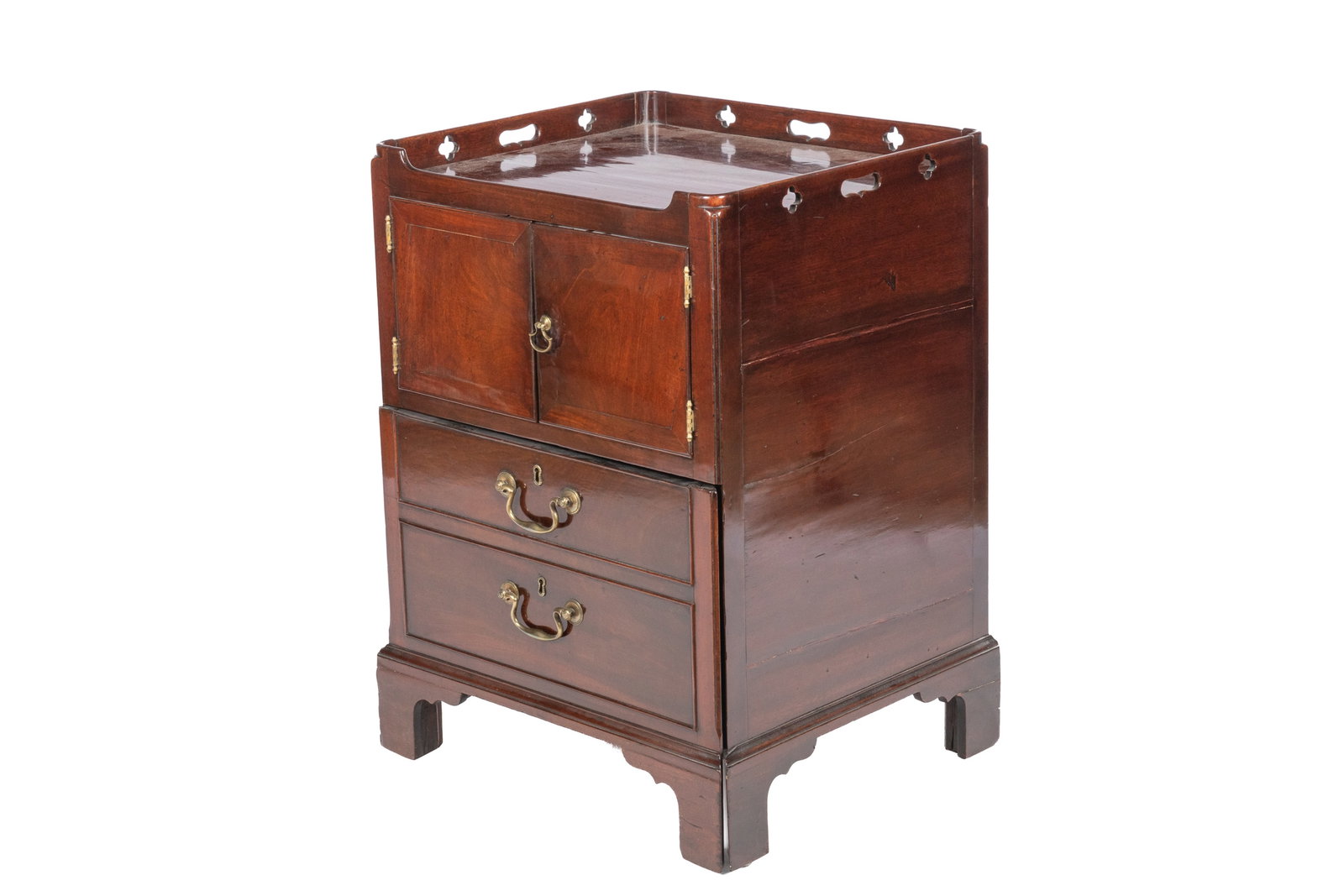 GEORGE III TWO-DOOR BEDSIDE COMMODE (1 of 4)