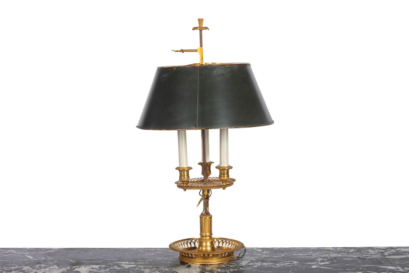 FRENCH BRASS BOUILLOTTE DESK LAMP (1 of 1)
