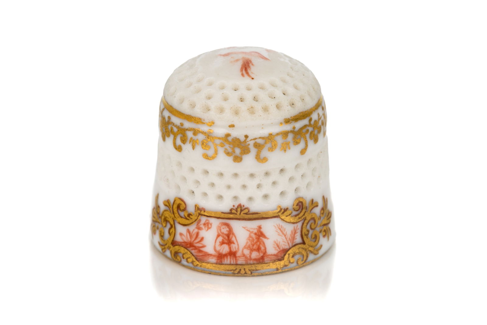 18th C MEISSEN PORCELAIN THIMBLE (1 of 4)