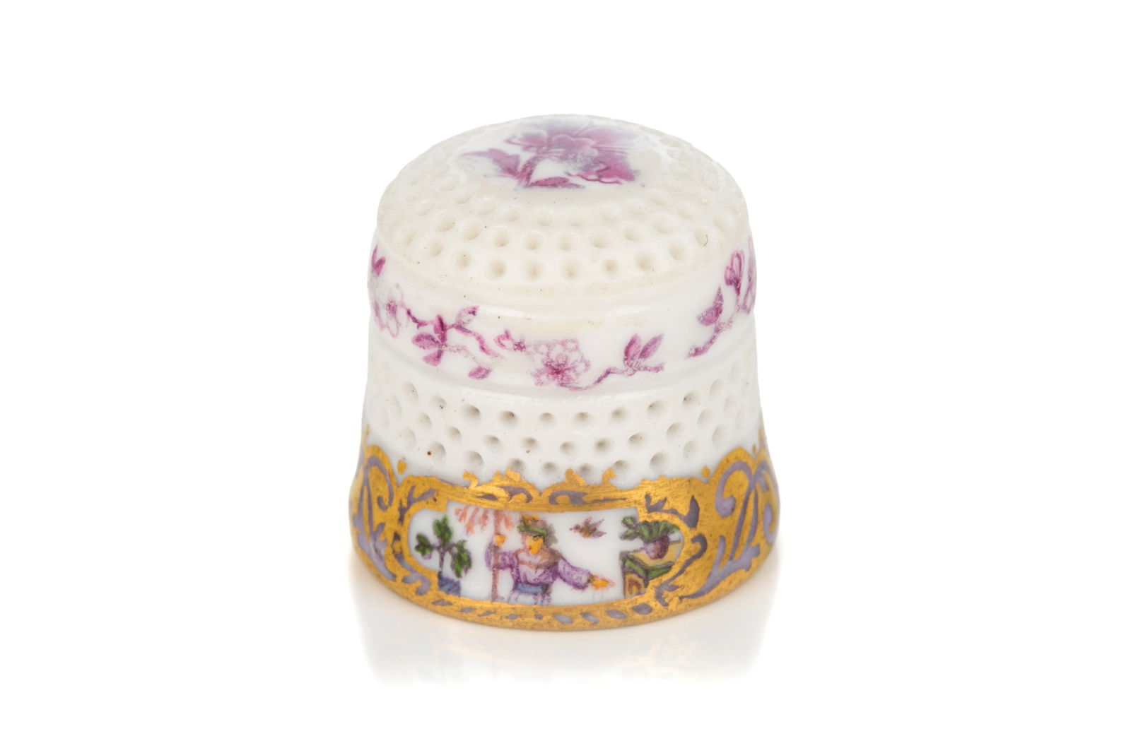 18th C MEISSEN PORCELAIN THIMBLE (1 of 4)