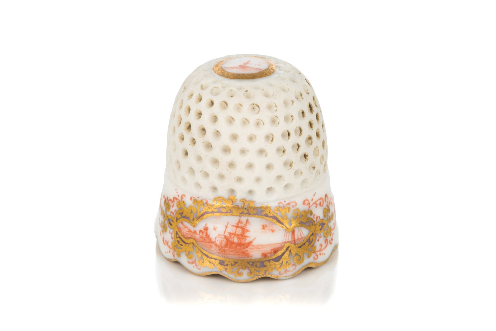 18th C MEISSEN PORCELAIN THIMBLE (1 of 5)