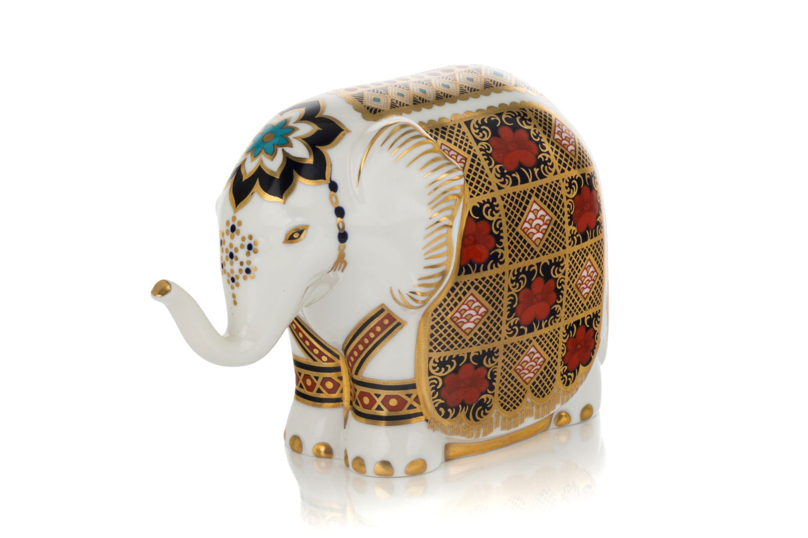 ROYAL CROWN DERBY 'OLD IMARI' ELEPHANT PAPERWEIGHT (1 of 3)