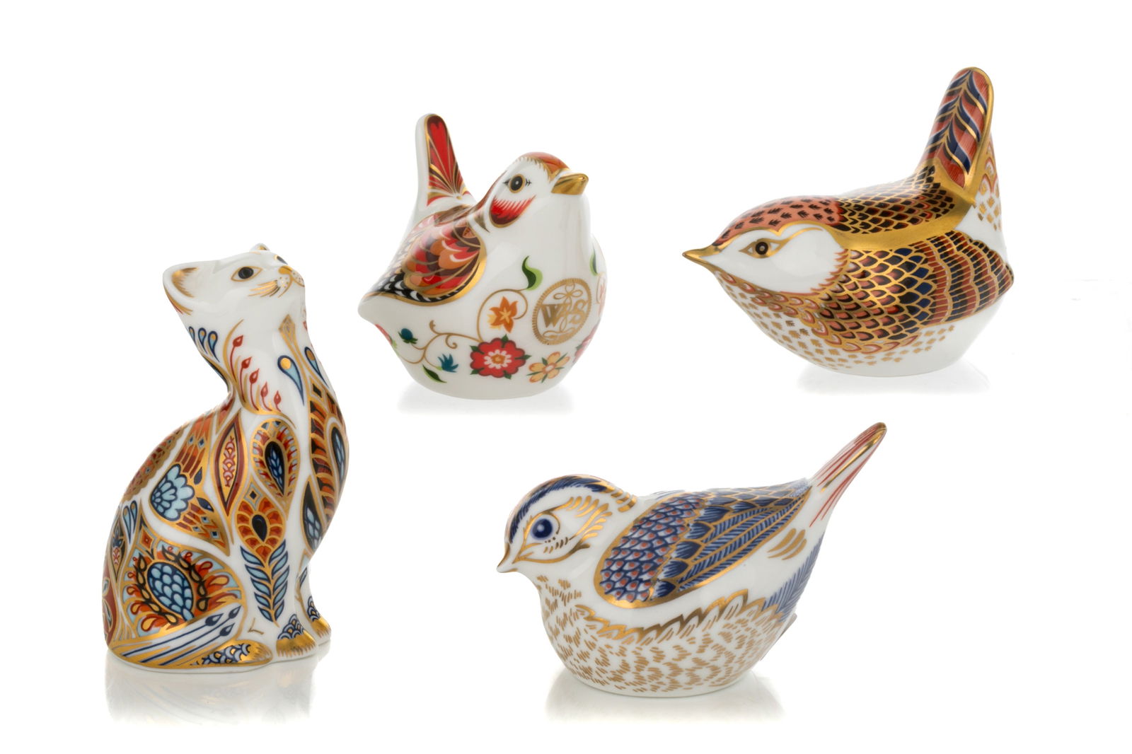 THREE ROYAL CROWN DERBY PAPERWEIGHTS (1 of 3)