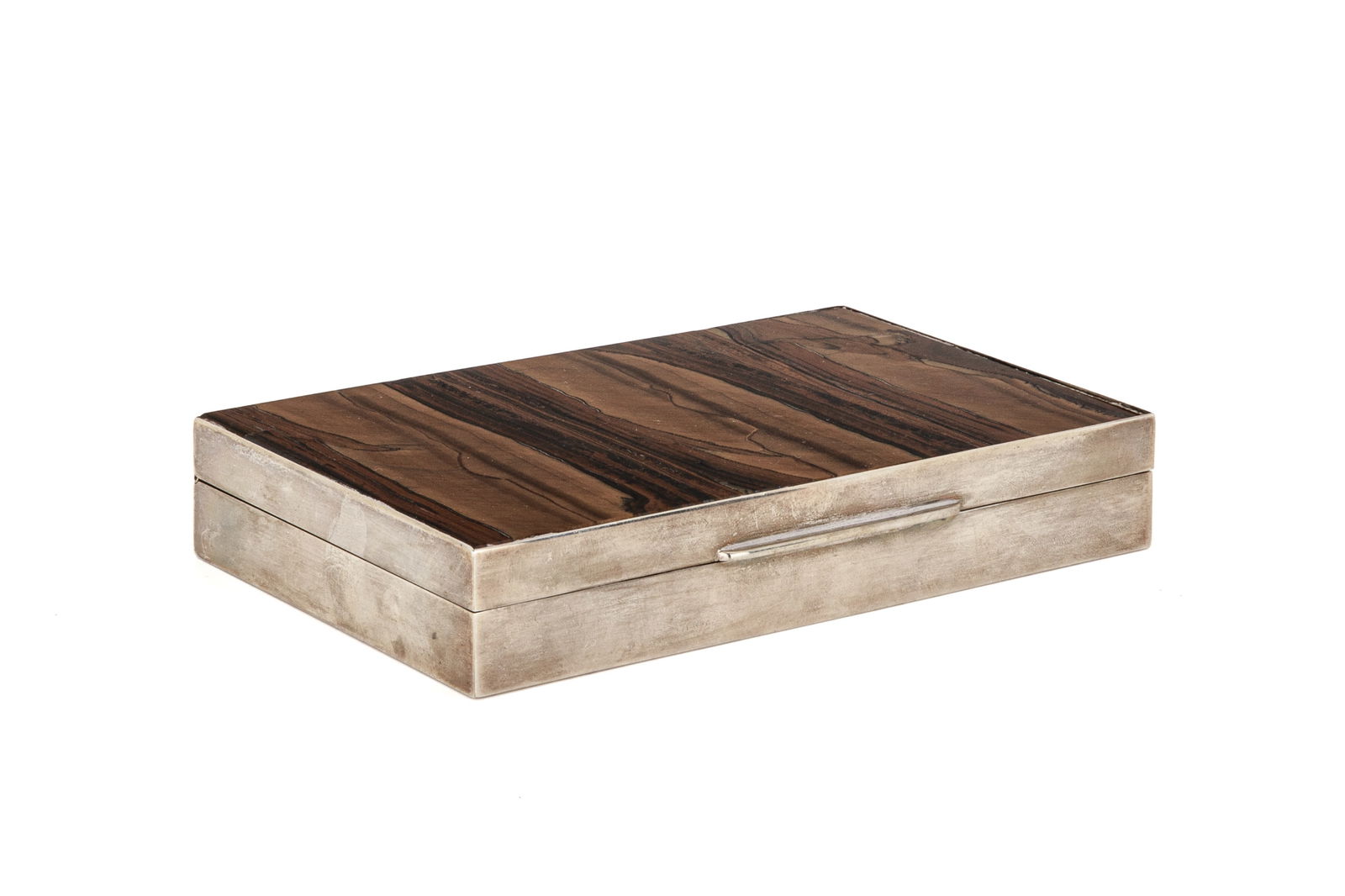 CONTINENTAL TIGER'S EYE SILVER BOX (1 of 5)