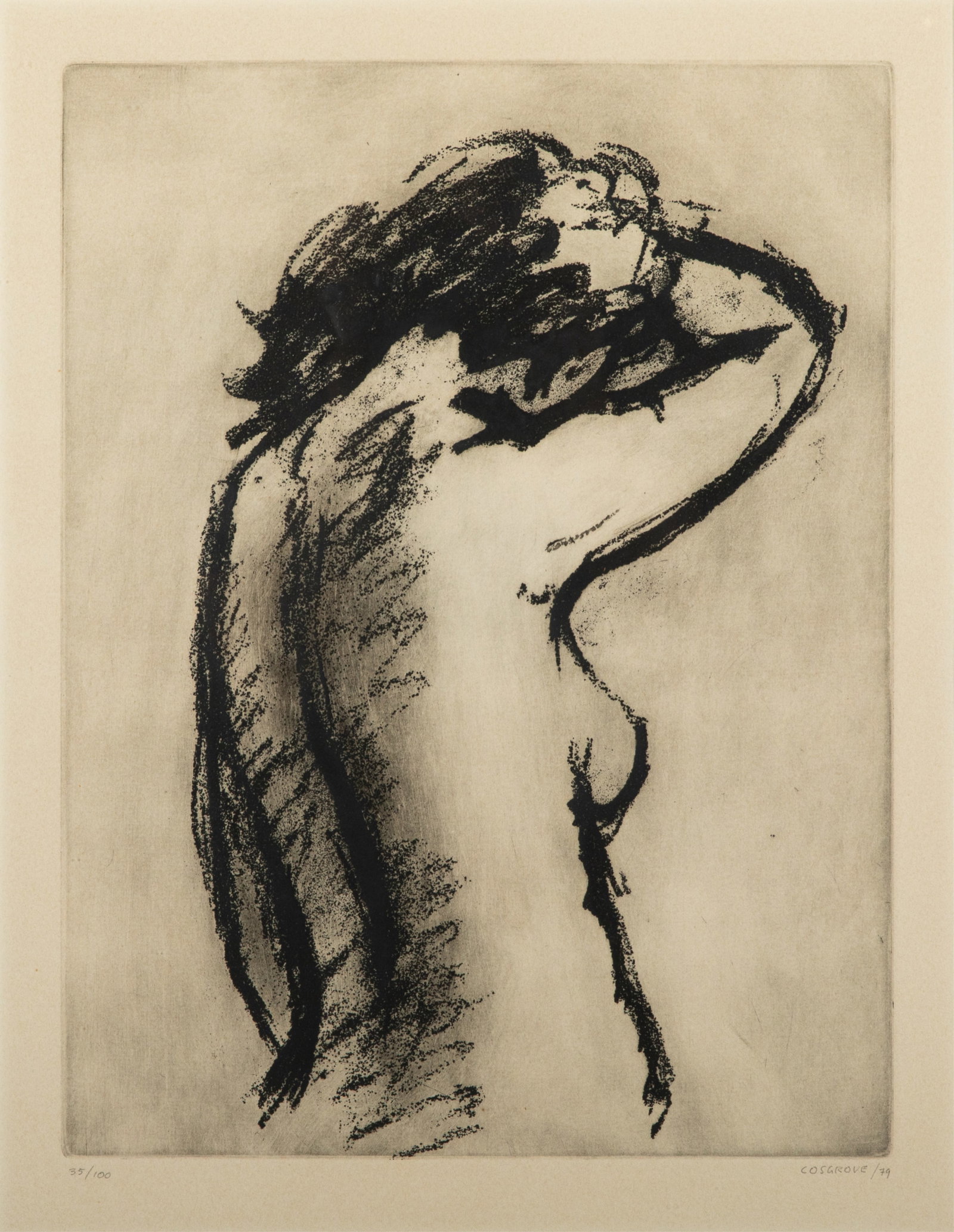 STANLEY MOREL COSGROVE (Canadian, 1911-2002): Nude Woman, Back (1979) Lithograph Ed. 35 / 100 Signed bottom right H. 18 3/4" x W. 14 1/4" provenance: Gustafsson Gallery (Toronto)