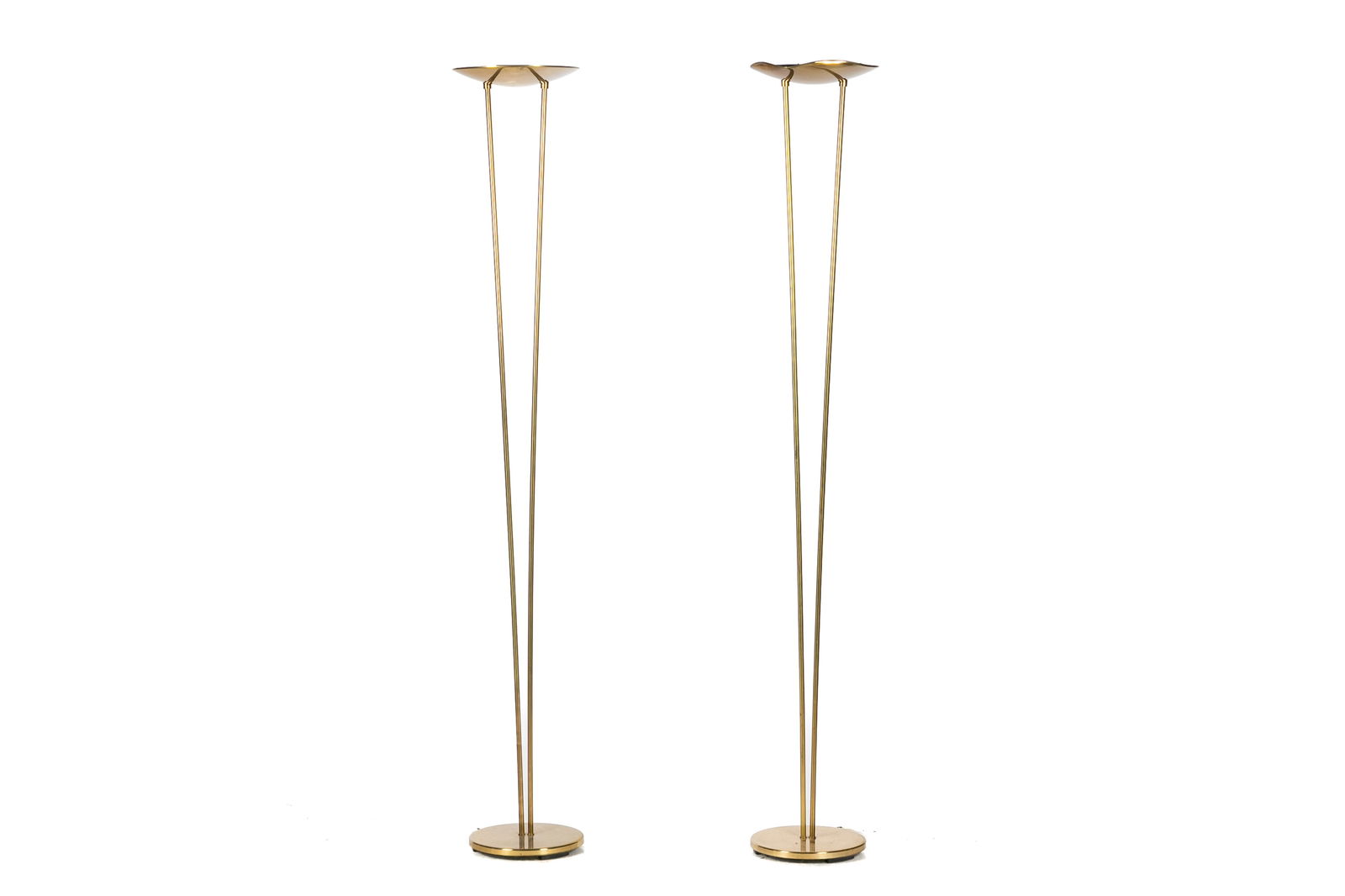 PAIR OF VINTAGE BRASS FLOOR LAMPS (1 of 1)