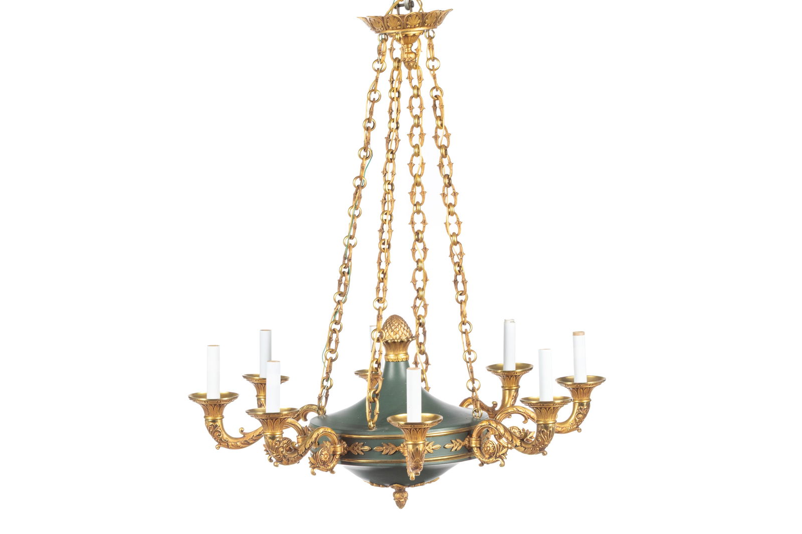 FRENCH EMPIRE EIGHT BRANCH CHANDELIER (1 of 1)