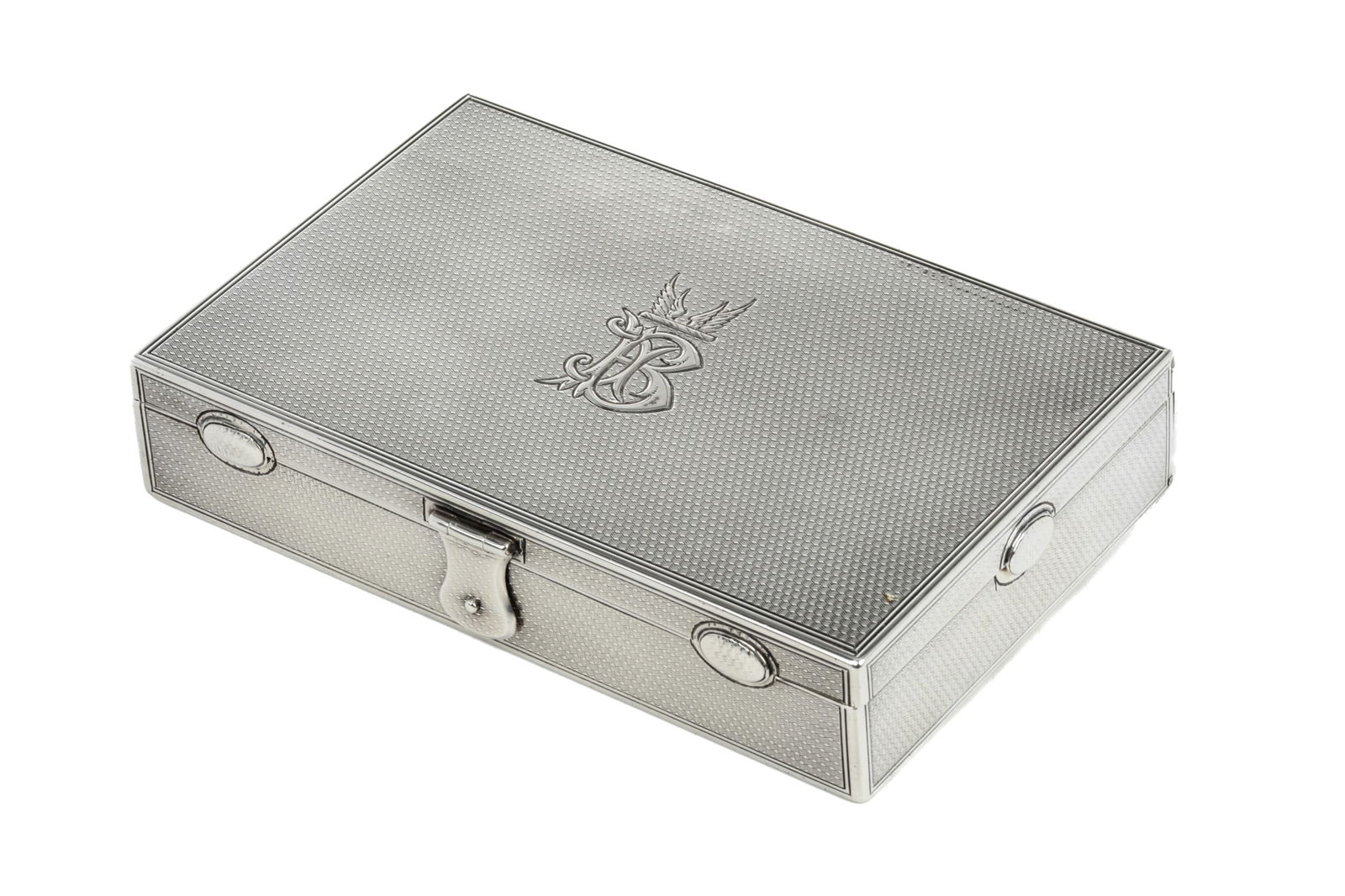 VICTORIAN SILVER TRAVELLING WRITING BOX, 369g (1 of 6)